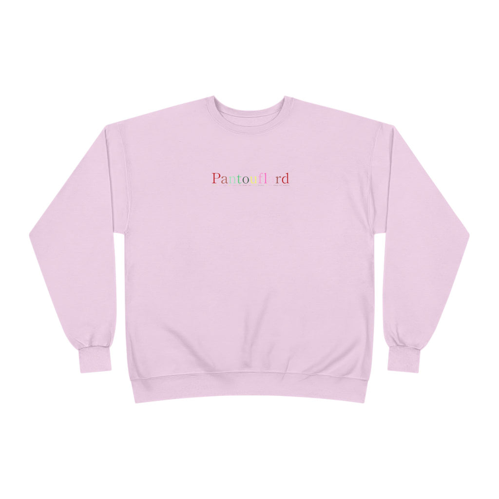 Sustainable Typography Crewneck - Hanes EcoSmart Fleece Sweatshirt