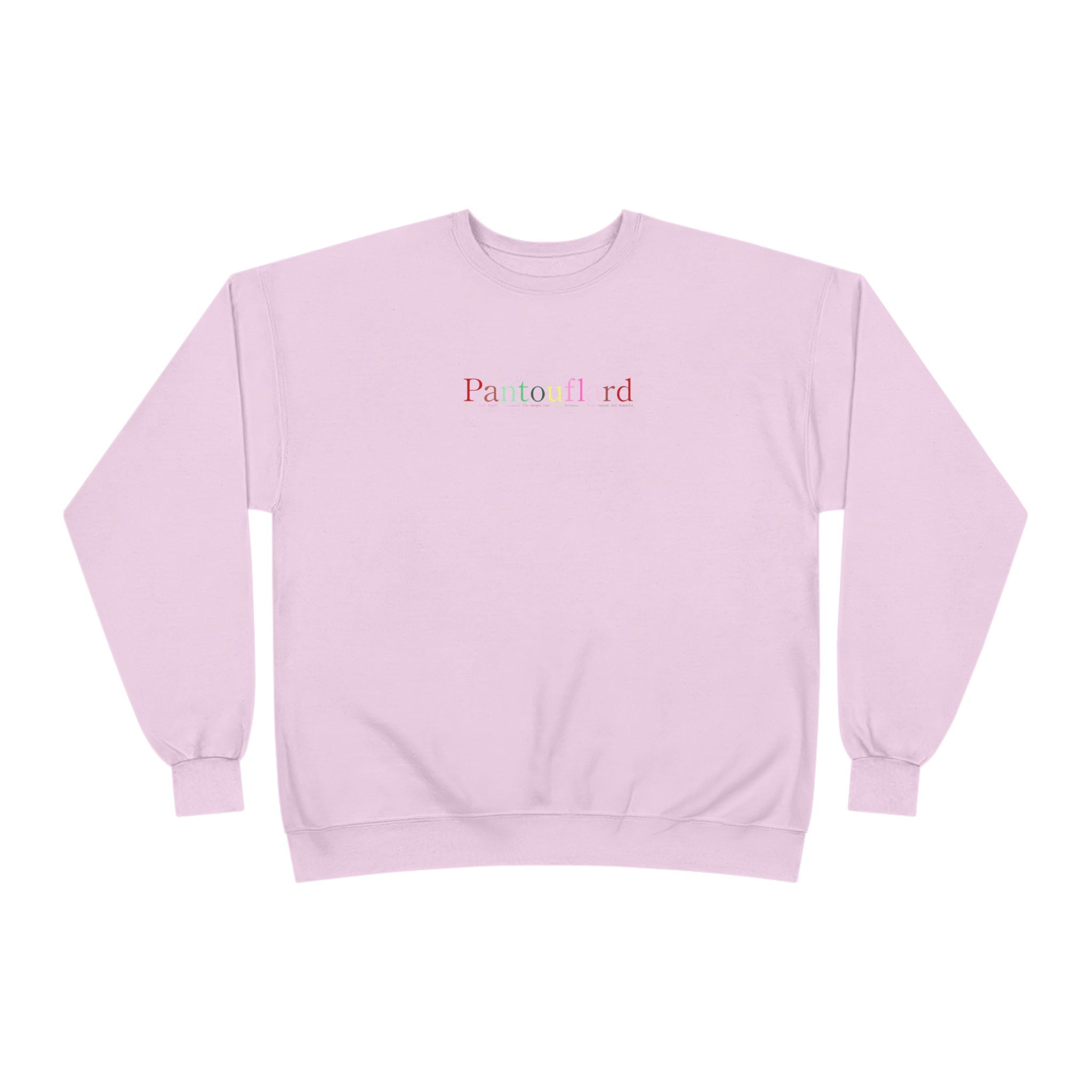 Sustainable Typography Crewneck - Hanes EcoSmart Fleece Sweatshirt