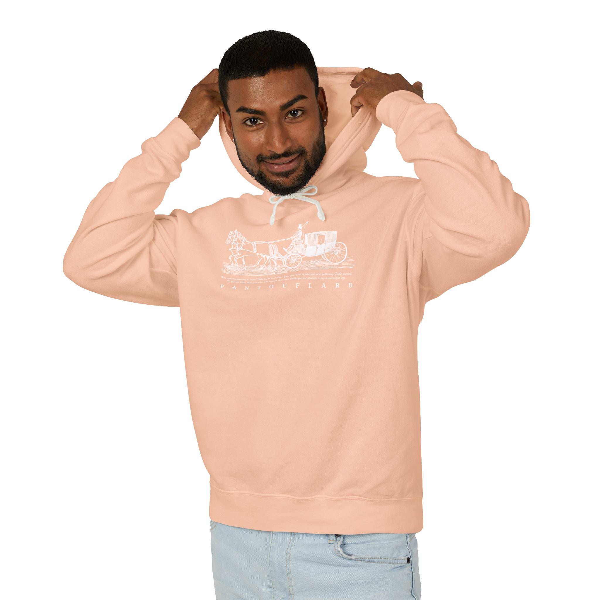 Old Money Equestrian Heritage Hoodie - The Timeless Carriage II (Lightweight 100% Cotton)