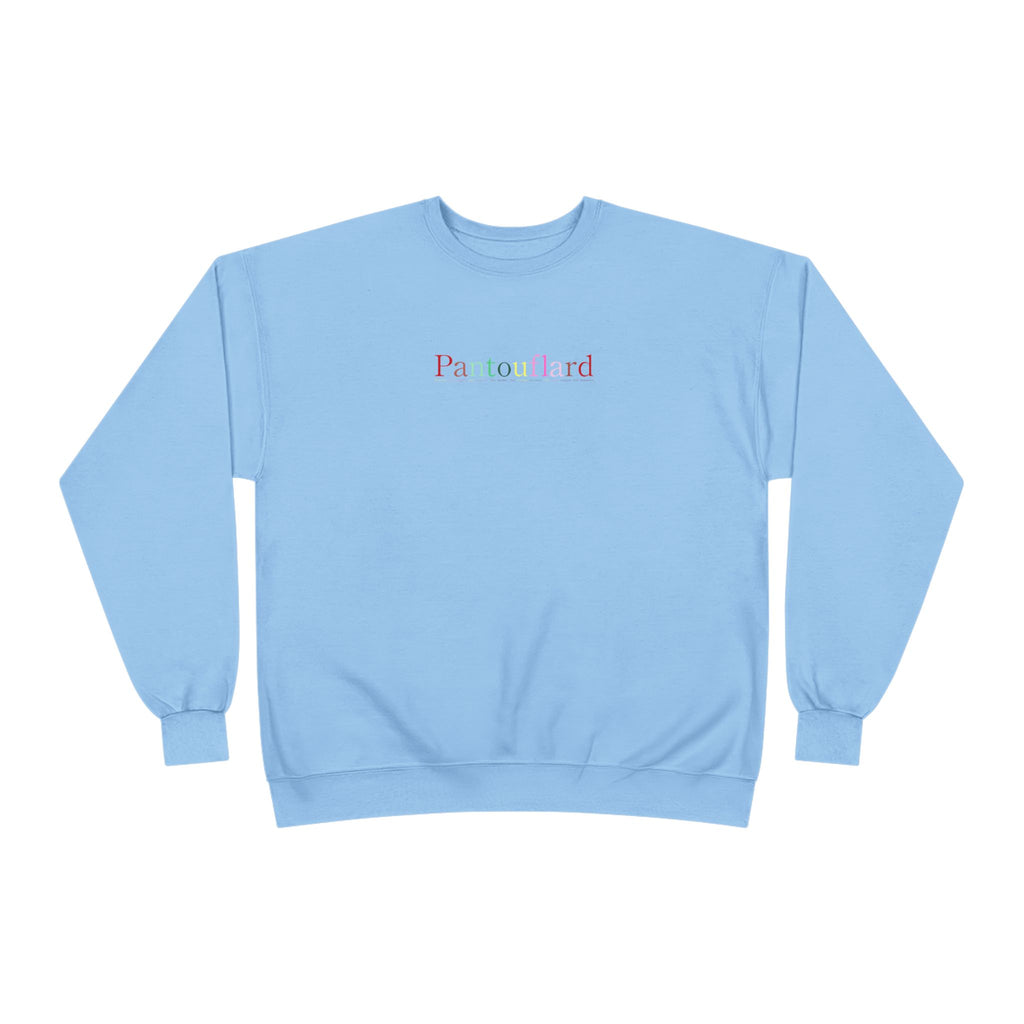 Sustainable Pantouflard Logo Crewneck - Hanes EcoSmart Fleece Sweatshirt (Essential Streetwear)