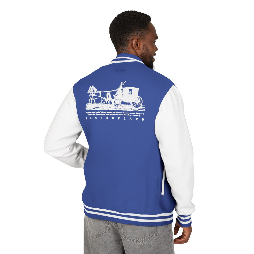 Unisex Navy Pantouflard Carriage Cotton Blend Jacket