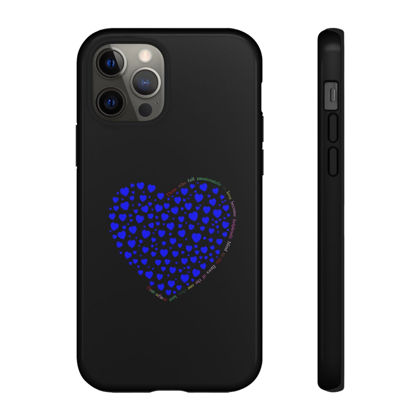 Fundas de corazón azul para teléfonos iPhone, Galaxy, Google Pixel (54 tipos)