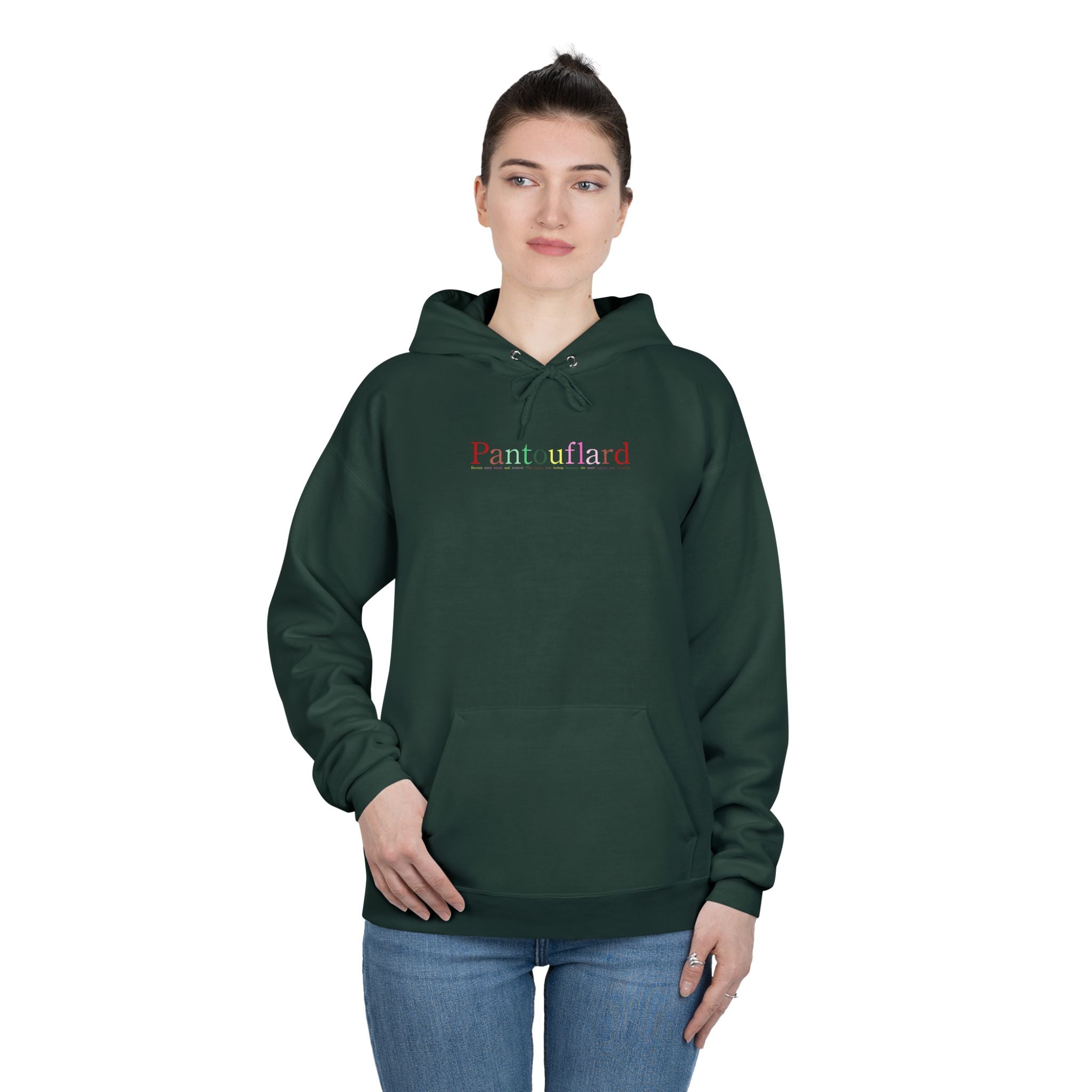Pantouflard Graphic Eco-Fleece Hoodie | Sustainable Cotton Blend Pullover