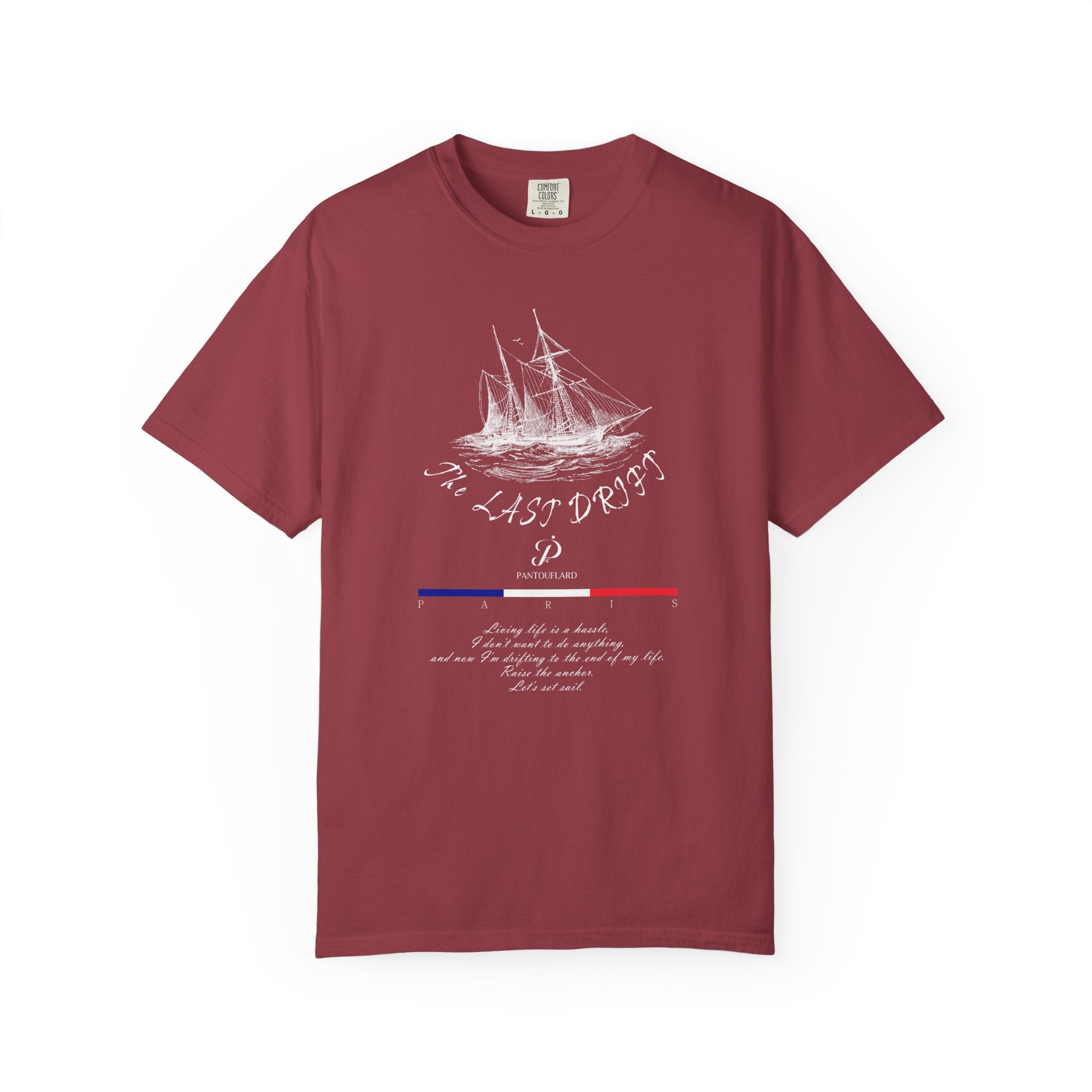 Unisex Navy Blue Nautical Ship The Last Drift 100% Cotton T-shirt