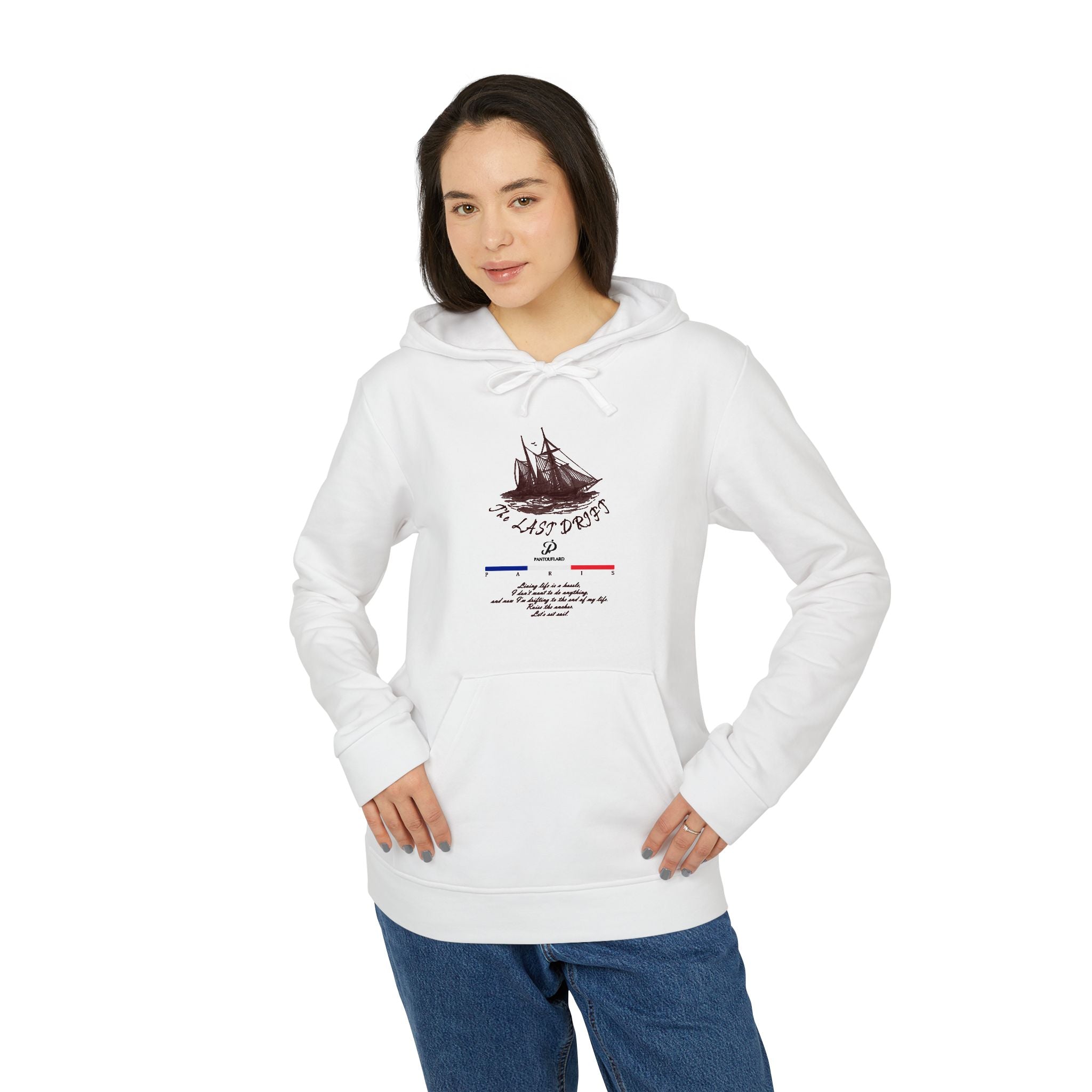 Old Money Yacht Club Hoodie - The Last Drift I (Authentic Adidas Sporty Rich Fleece)