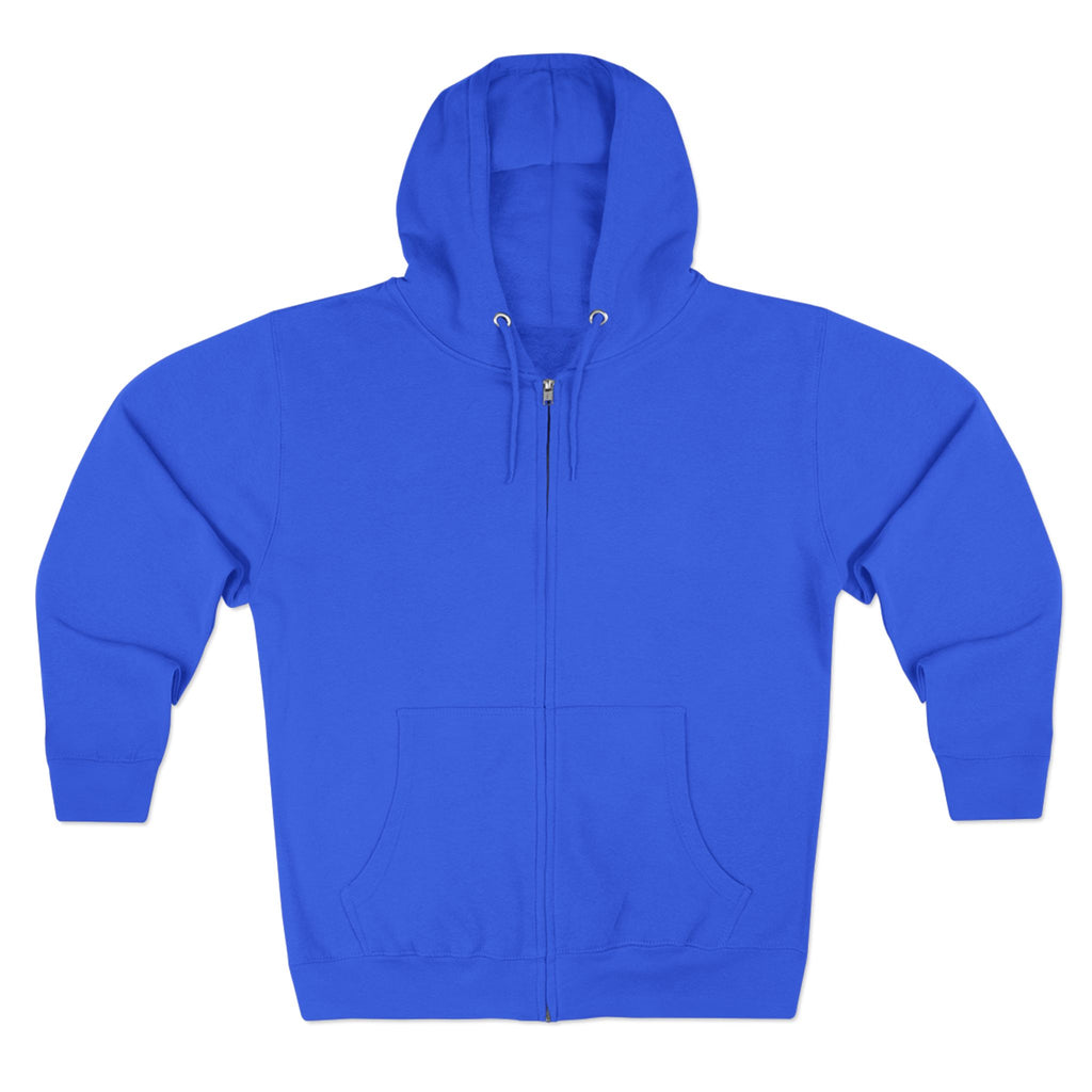Unisex Black Pantouflard Chick Cotton Blend Zip Hoodie