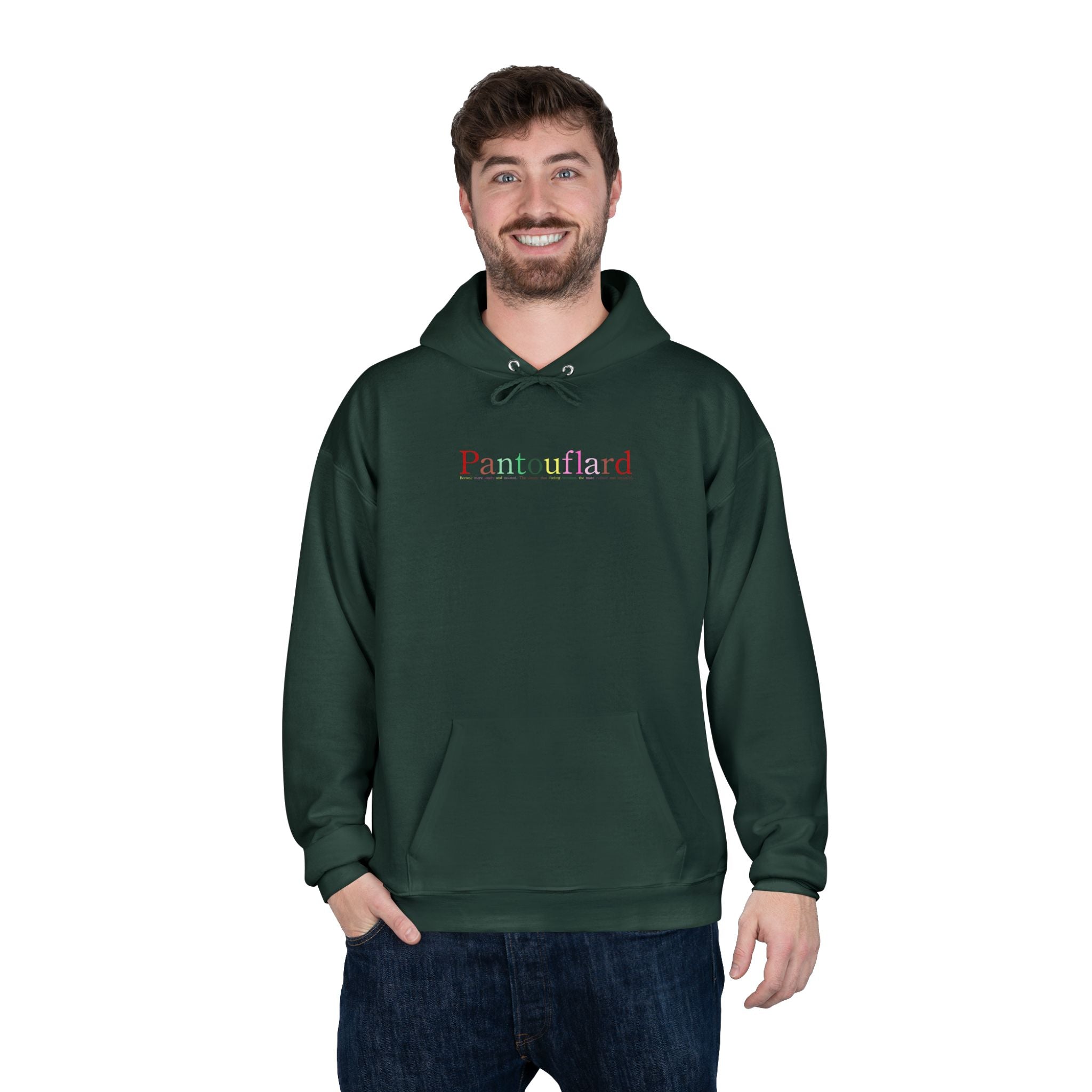 Pantouflard Graphic Eco-Fleece Hoodie | Sustainable Cotton Blend Pullover