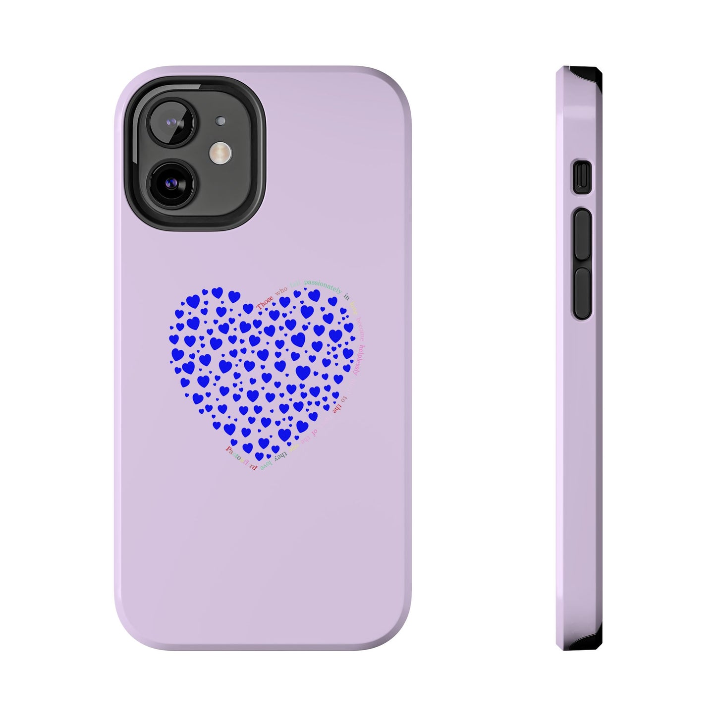Blue Heart Design Tough iPhone Cases