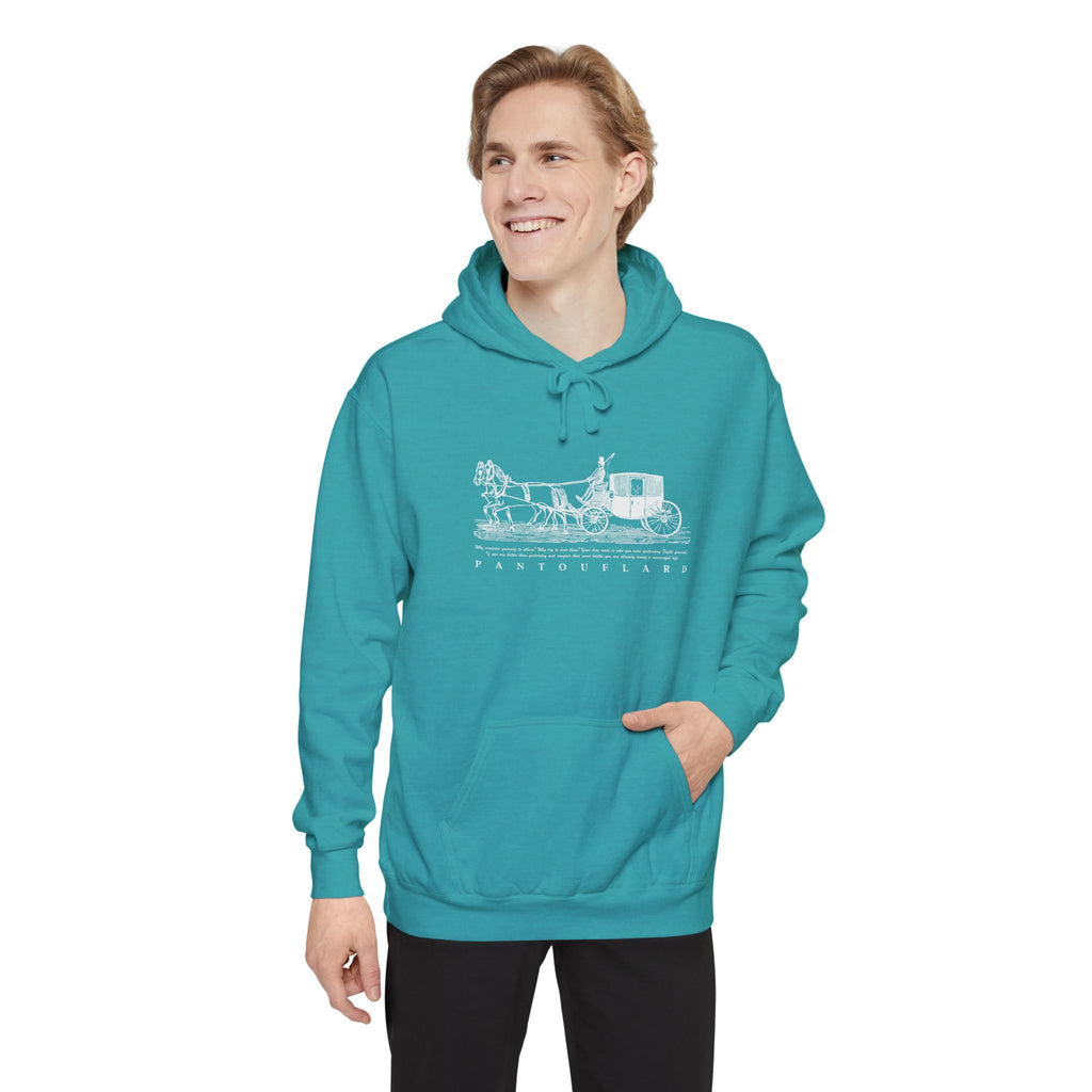 Old Money Equestrian Heritage Hoodie - The Heritage Carriage II (Premium Garment-Dyed Heavyweight Fleece)
