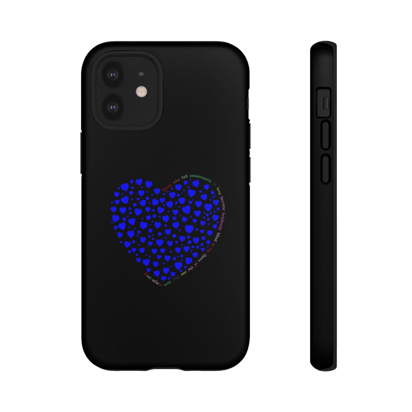 Fundas de corazón azul para teléfonos iPhone, Galaxy, Google Pixel (54 tipos)