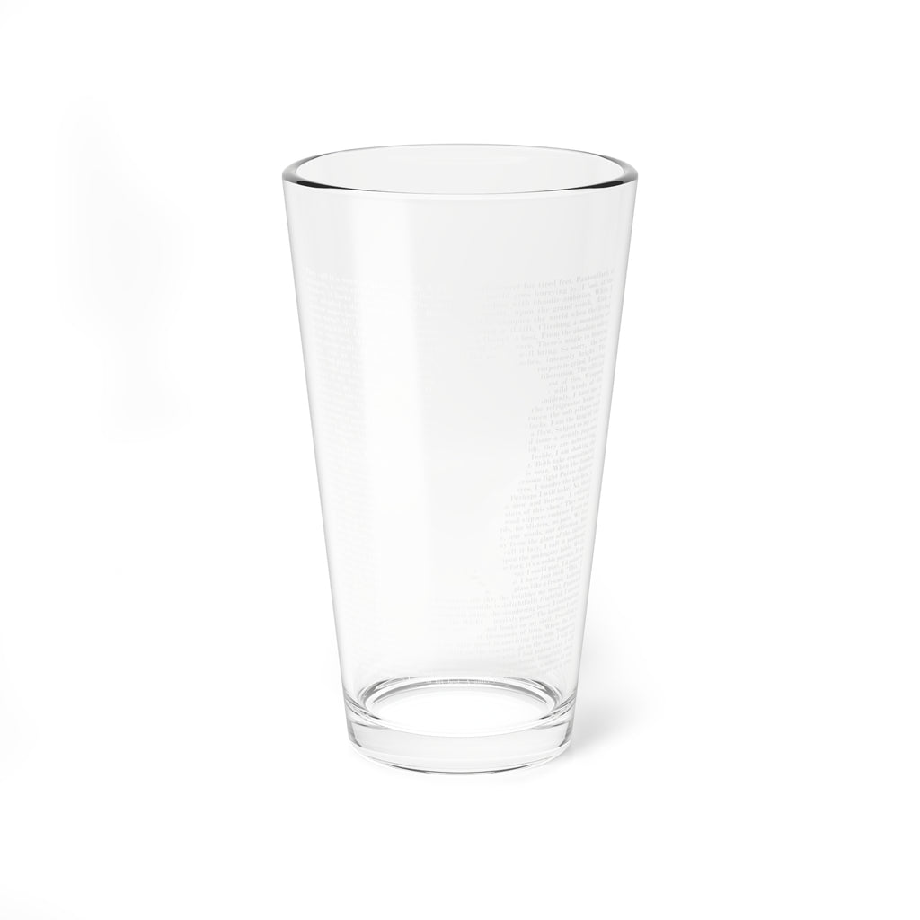 Clear Pantouflard 'Manifesto' Typography Solid Glass Mixer