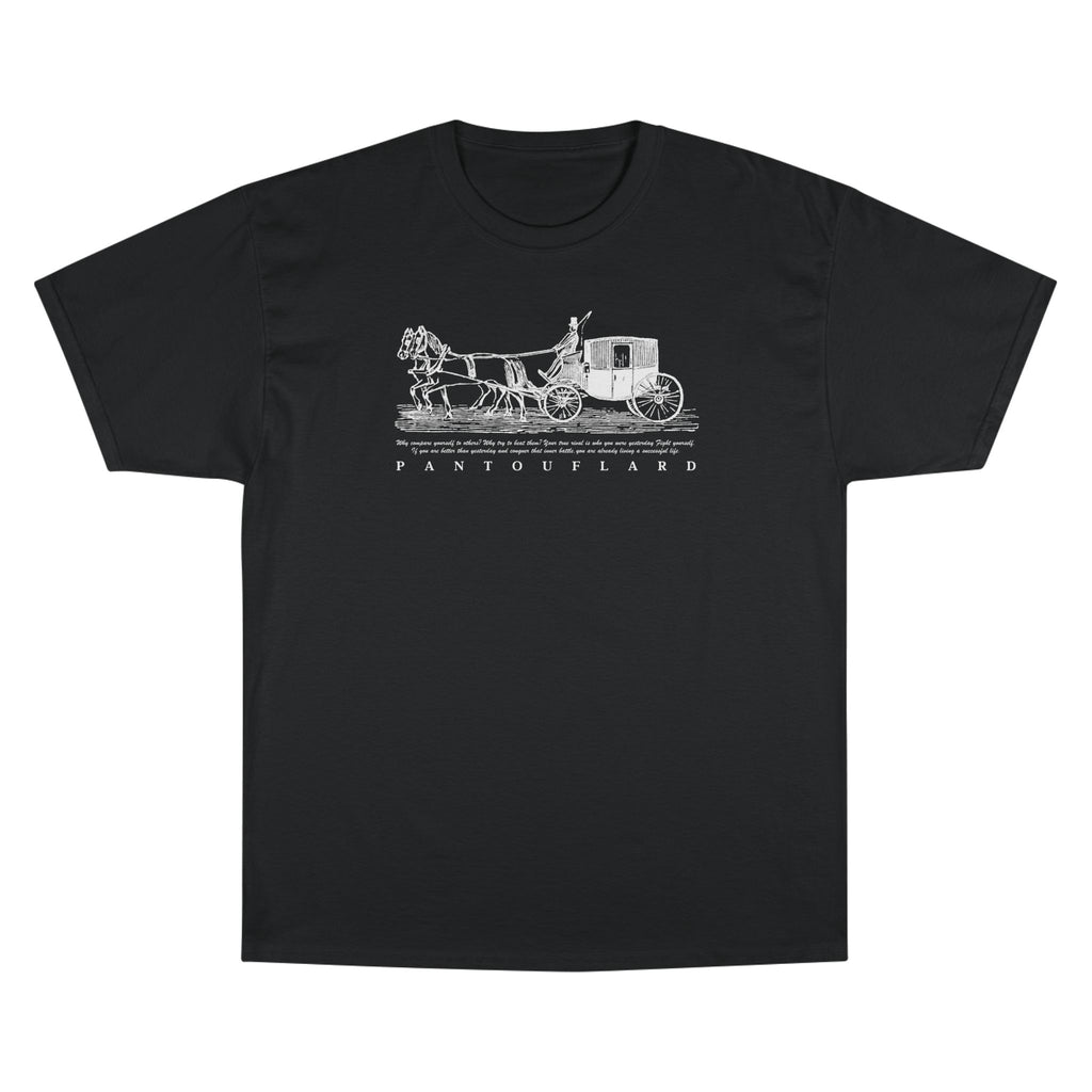 Unisex Charcoal Champion Vintage Carriage 100% Cotton T-Shirt