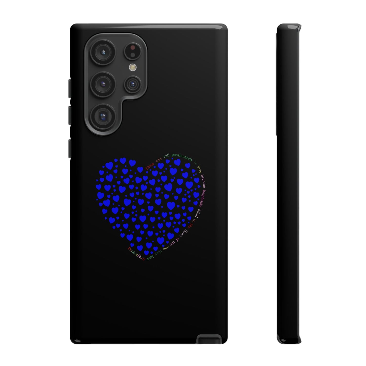 Fundas de corazón azul para teléfonos iPhone, Galaxy, Google Pixel (54 tipos)