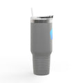Navy Blue Cute Swimming Stingray 40oz Stainless Steel Insulated Travel Mug