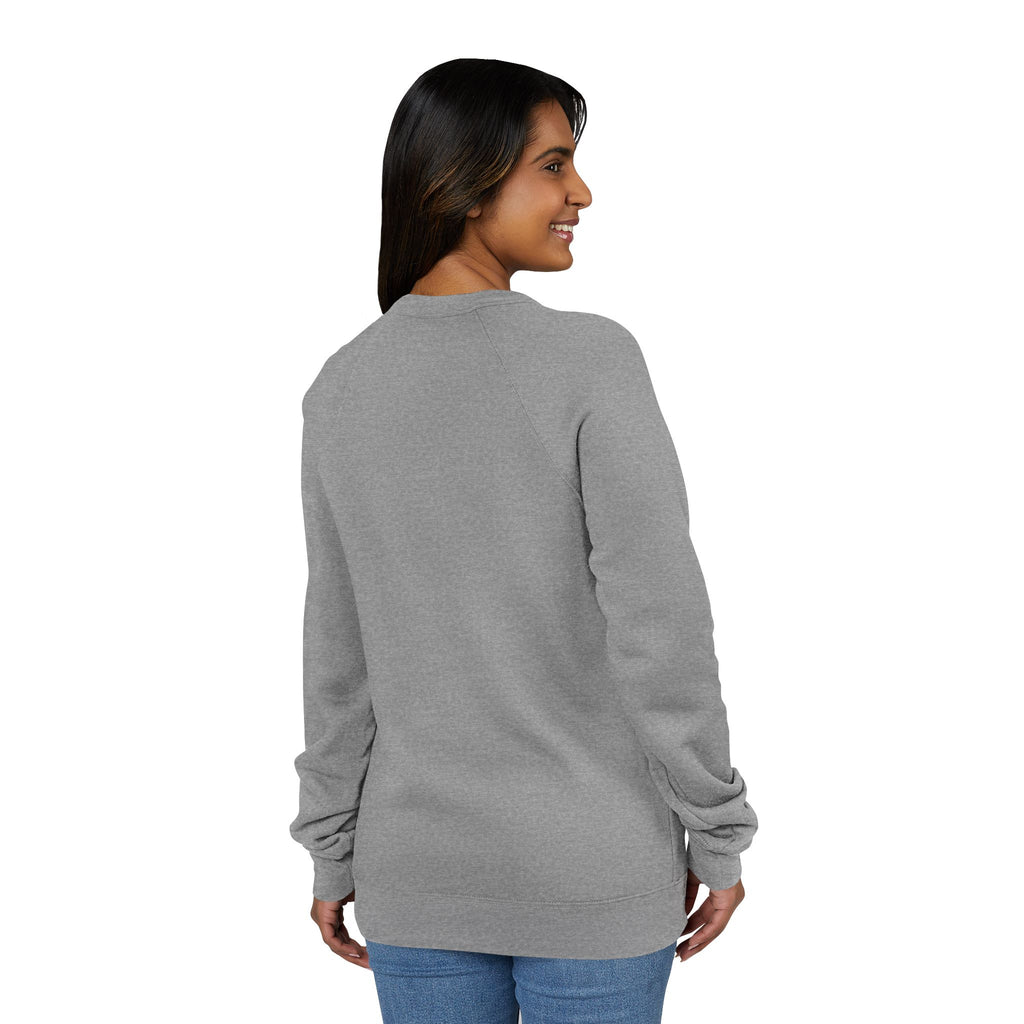 Unisex Old Money Aesthetic Raglan Sweatshirt - Colorful Logo (Premium Sponge Fleece)