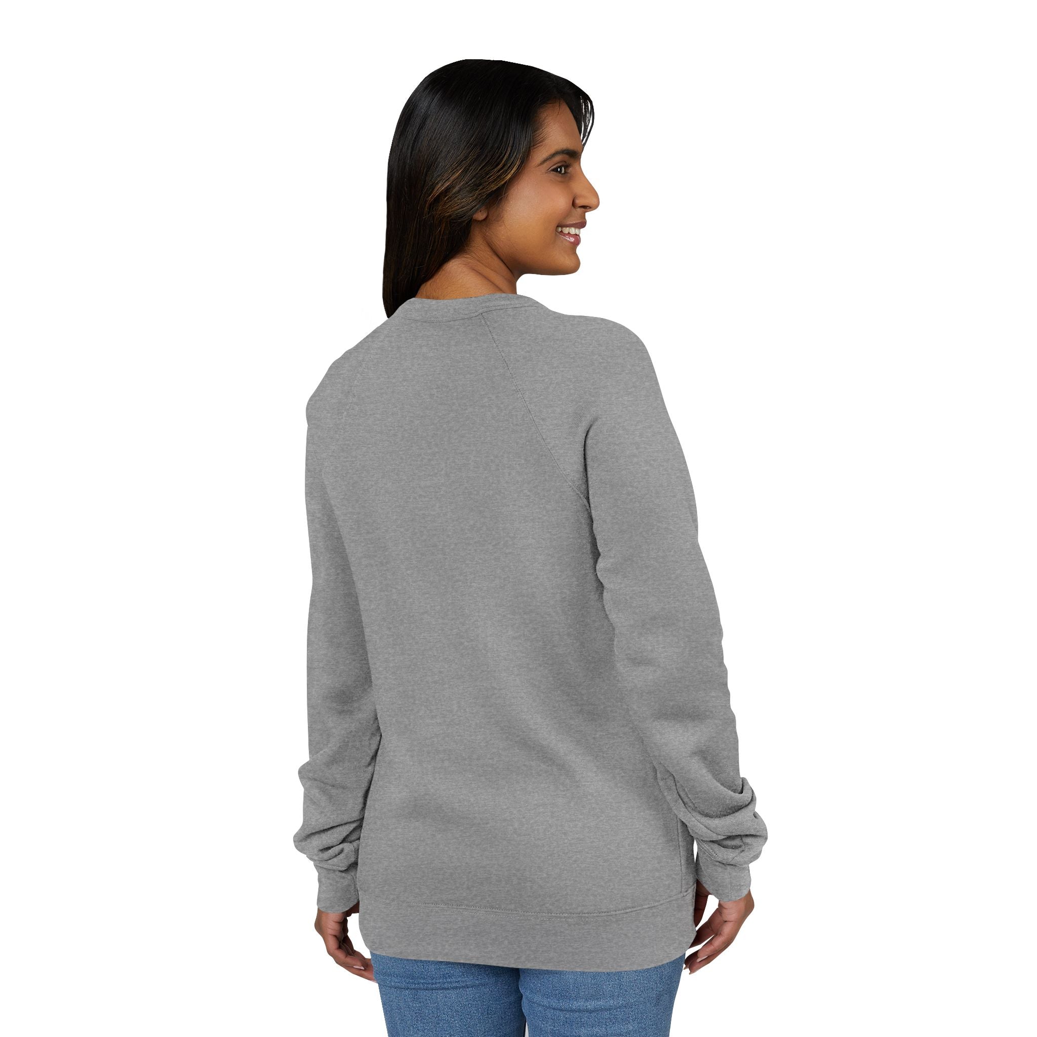 Unisex Old Money Aesthetic Raglan Sweatshirt - Colorful Logo (Premium Sponge Fleece)