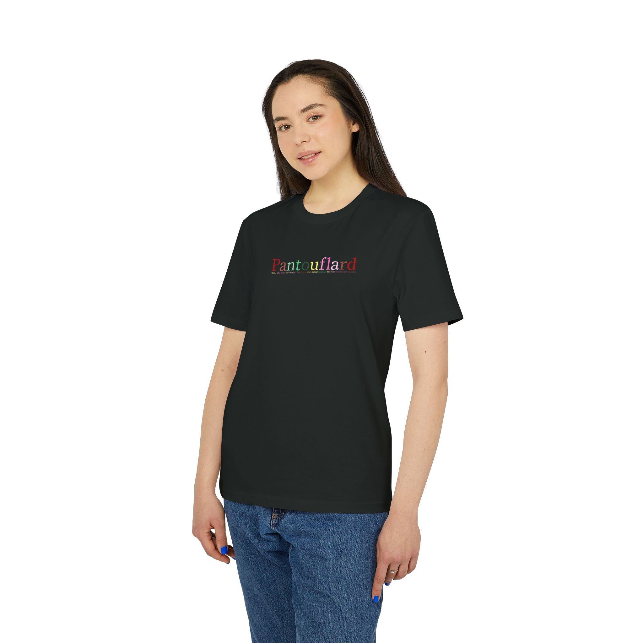 Men's & Women's Black Organic Cotton T-Shirt - Premium Sustainable Graphic Tee