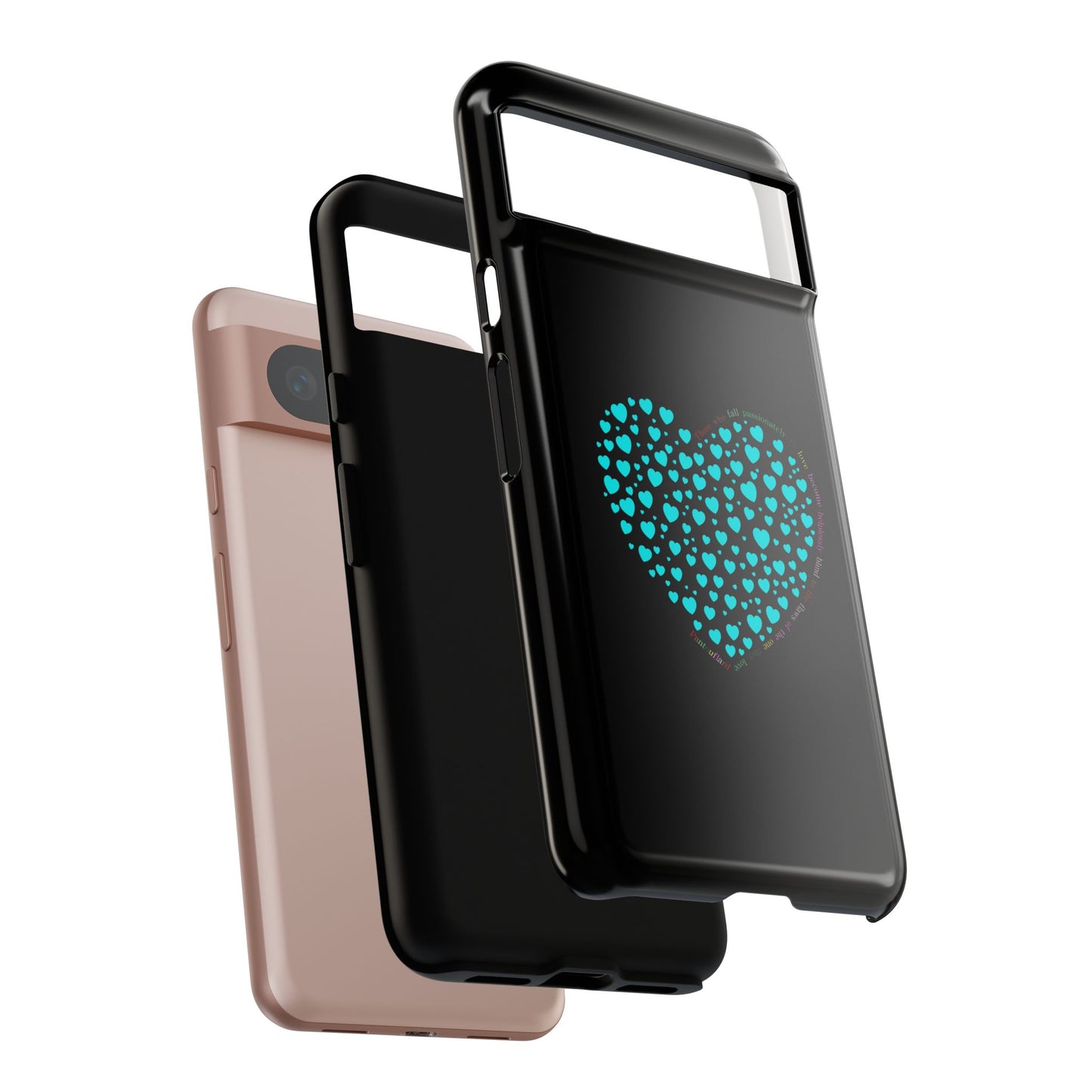 Fundas Mint Heart para teléfonos iPhone, Galaxy, Google Pixel (54 tipos)
