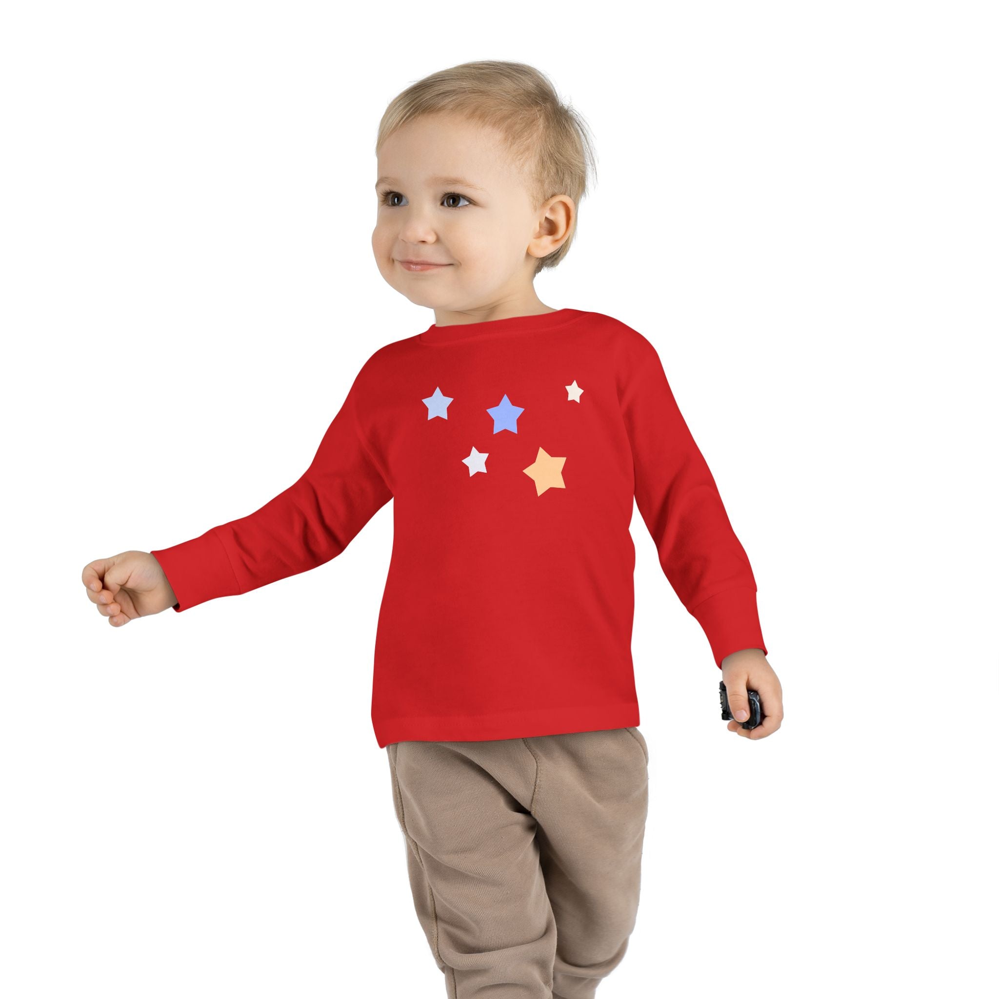 Toddler Cassiopeia Star Print Cotton Baby Long Sleeve Tee