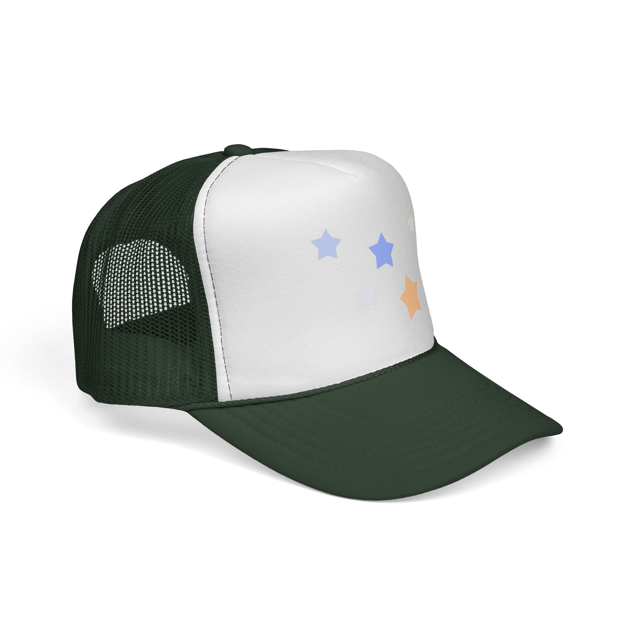 Unisex Cassiopeia Star Print Polyester Trucker Cap