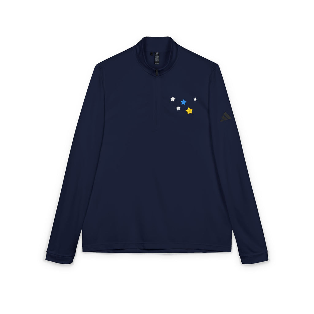 Adidas Cassiopeia Constellation Embroidered Quarter-Zip - W-Shape Performance Pullover