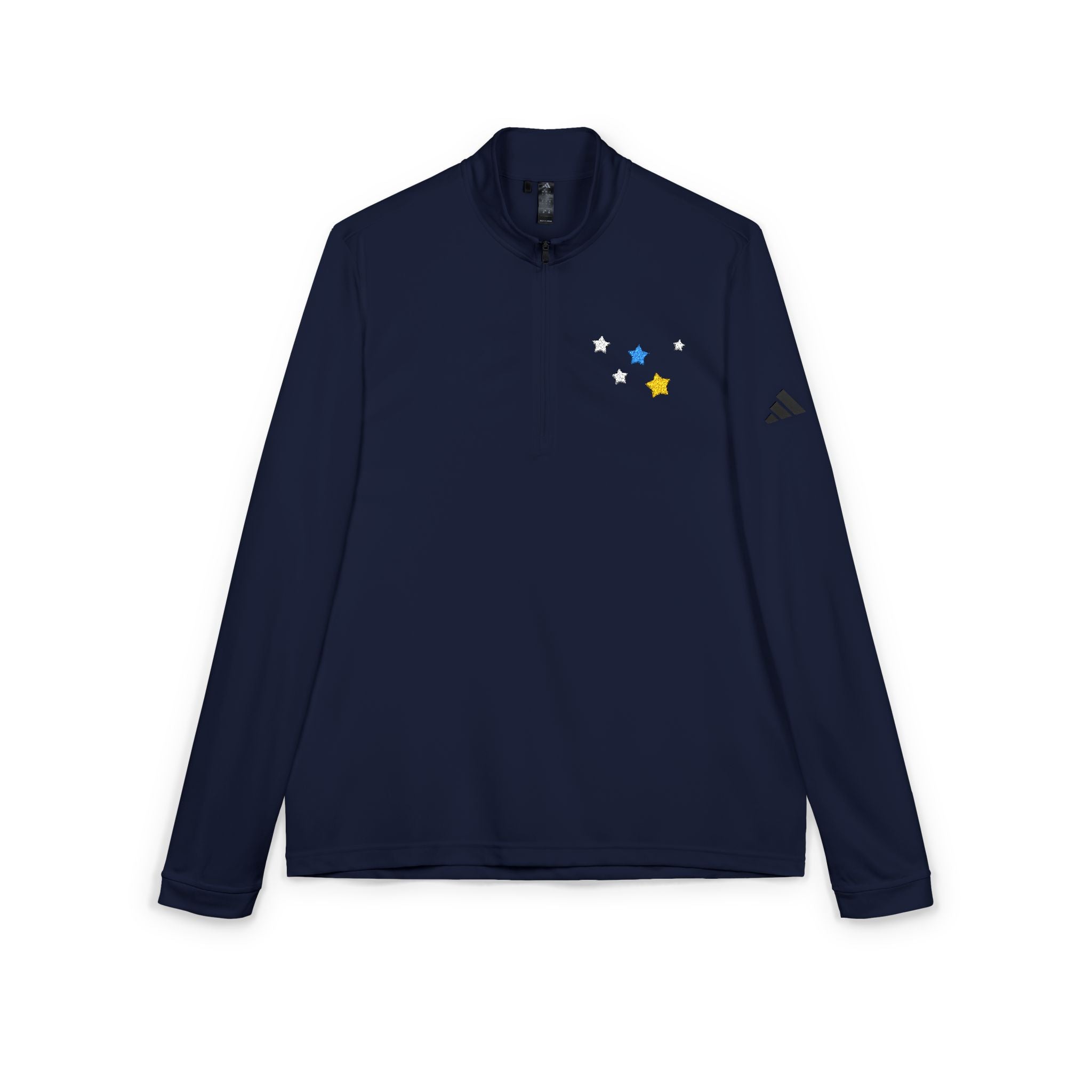 Adidas Cassiopeia Constellation Embroidered Quarter-Zip - W-Shape Performance Pullover