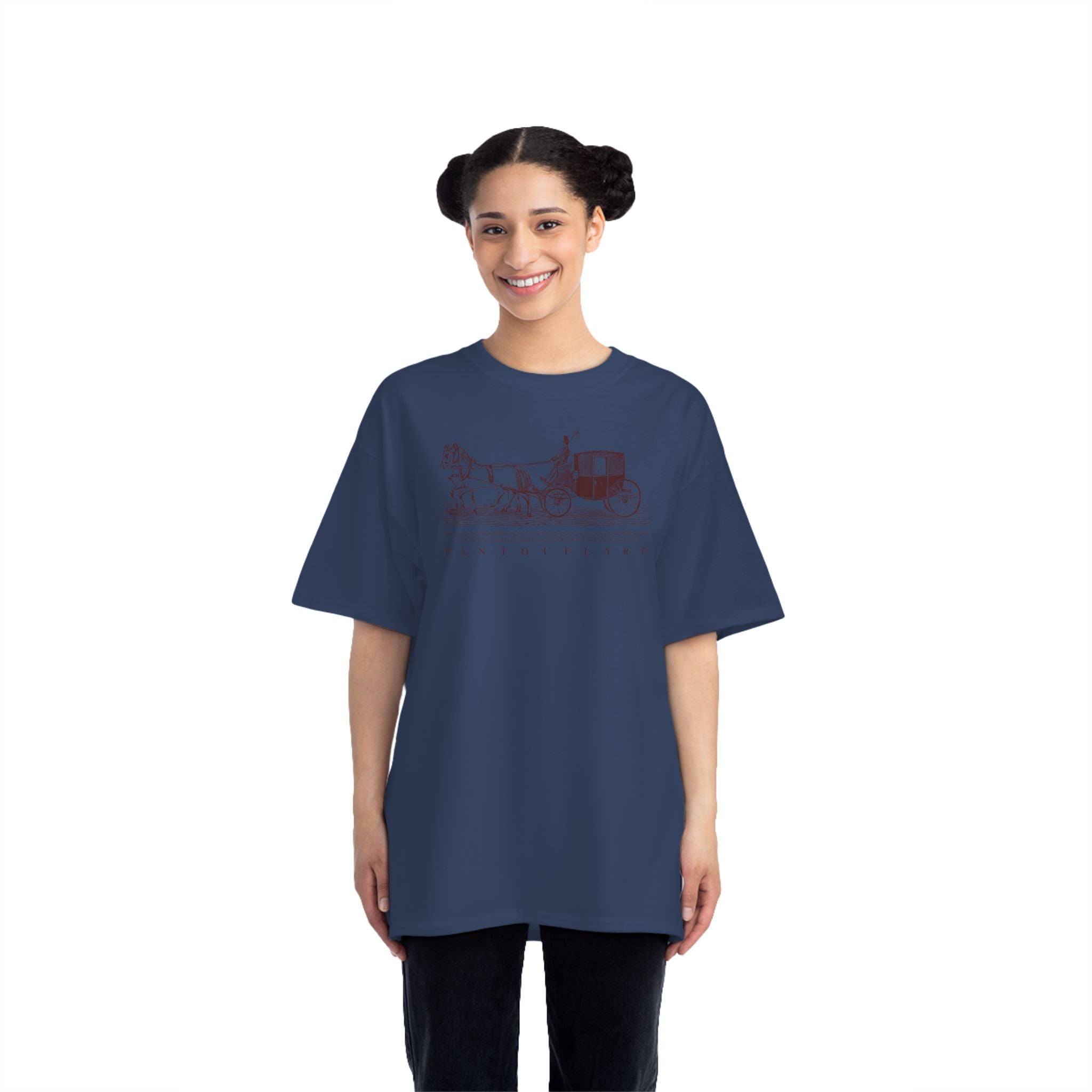 Unisex Burnt Orange Vintage Carriage Graphic 100% Cotton T-Shirt
