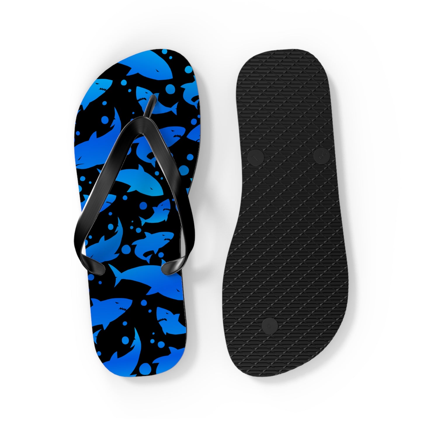 Blue Shark Flip Flops