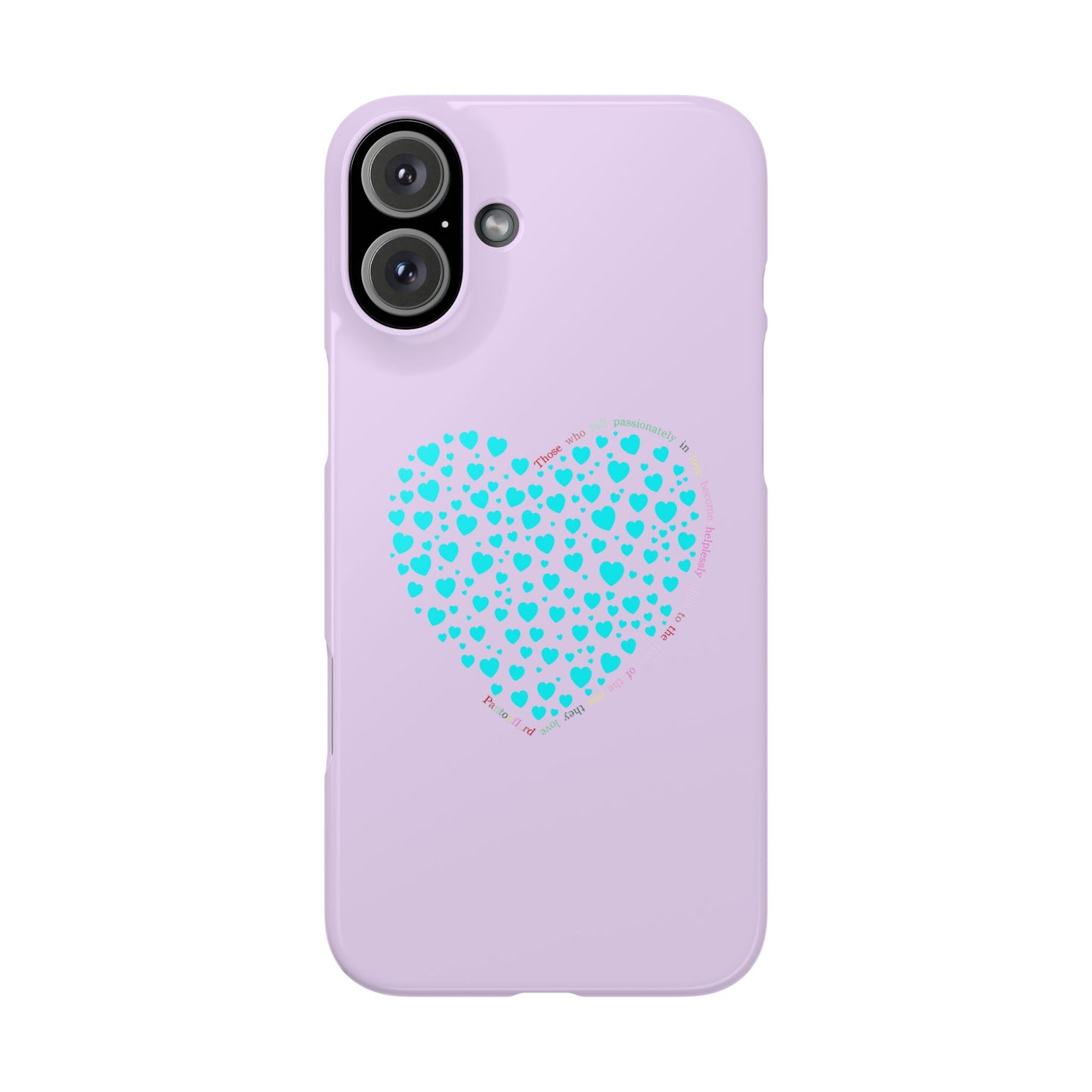 Funda delgada Mint Heart para iPhone