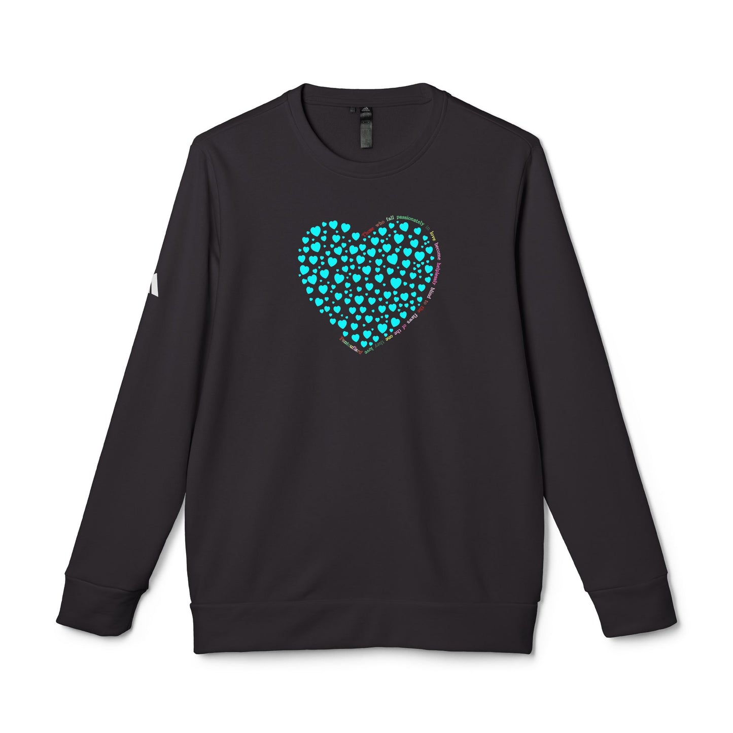 Adidas Unisex  Crewneck Sweatshirt with Mint Heart Design
