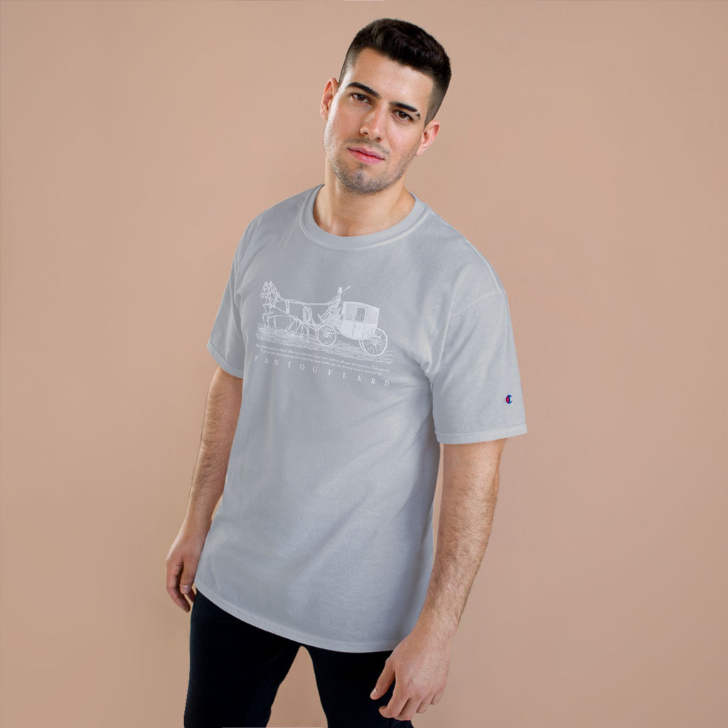 Unisex Charcoal Champion Vintage Carriage 100% Cotton T-Shirt