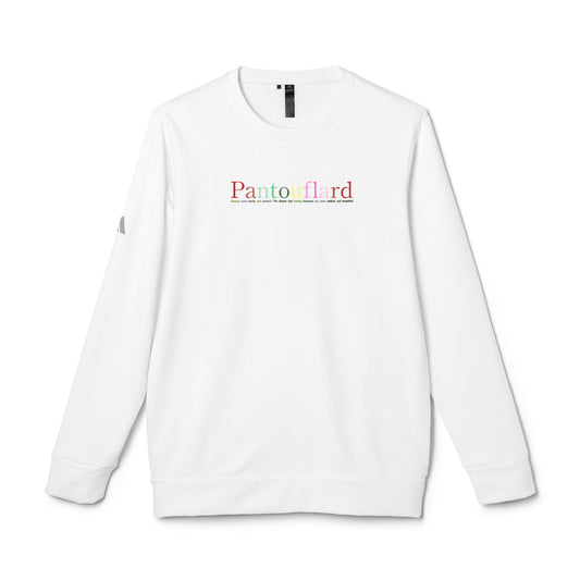 Adidas Unisex Fleece Crewneck Sweatshirt - Panto flurd Design, Casual Wear, Cozy Gift, Everyday Style, Athleisure Clothing