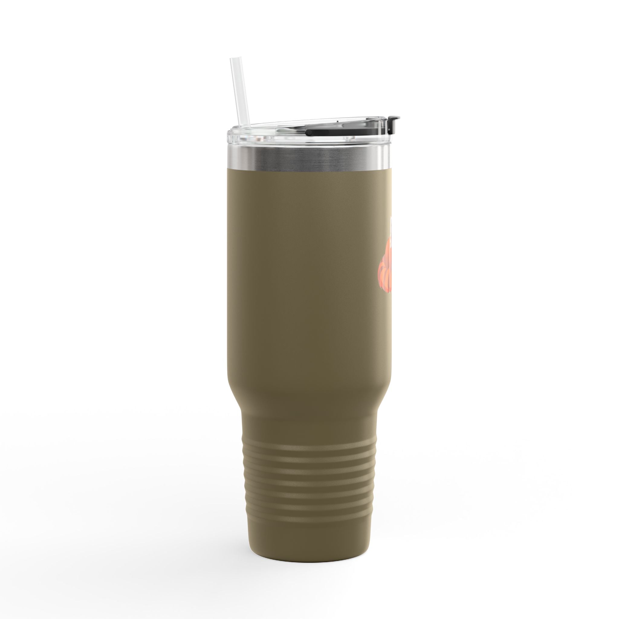 Olive Green Cute Sleeping Red Panda 40oz Stainless Steel Insulated Travel Mug