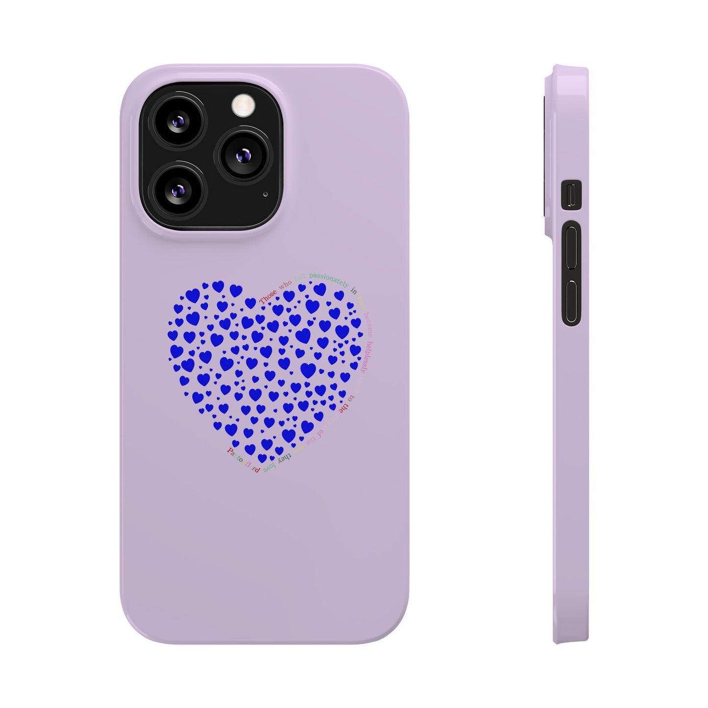 Funda delgada para iPhone Blue Heart