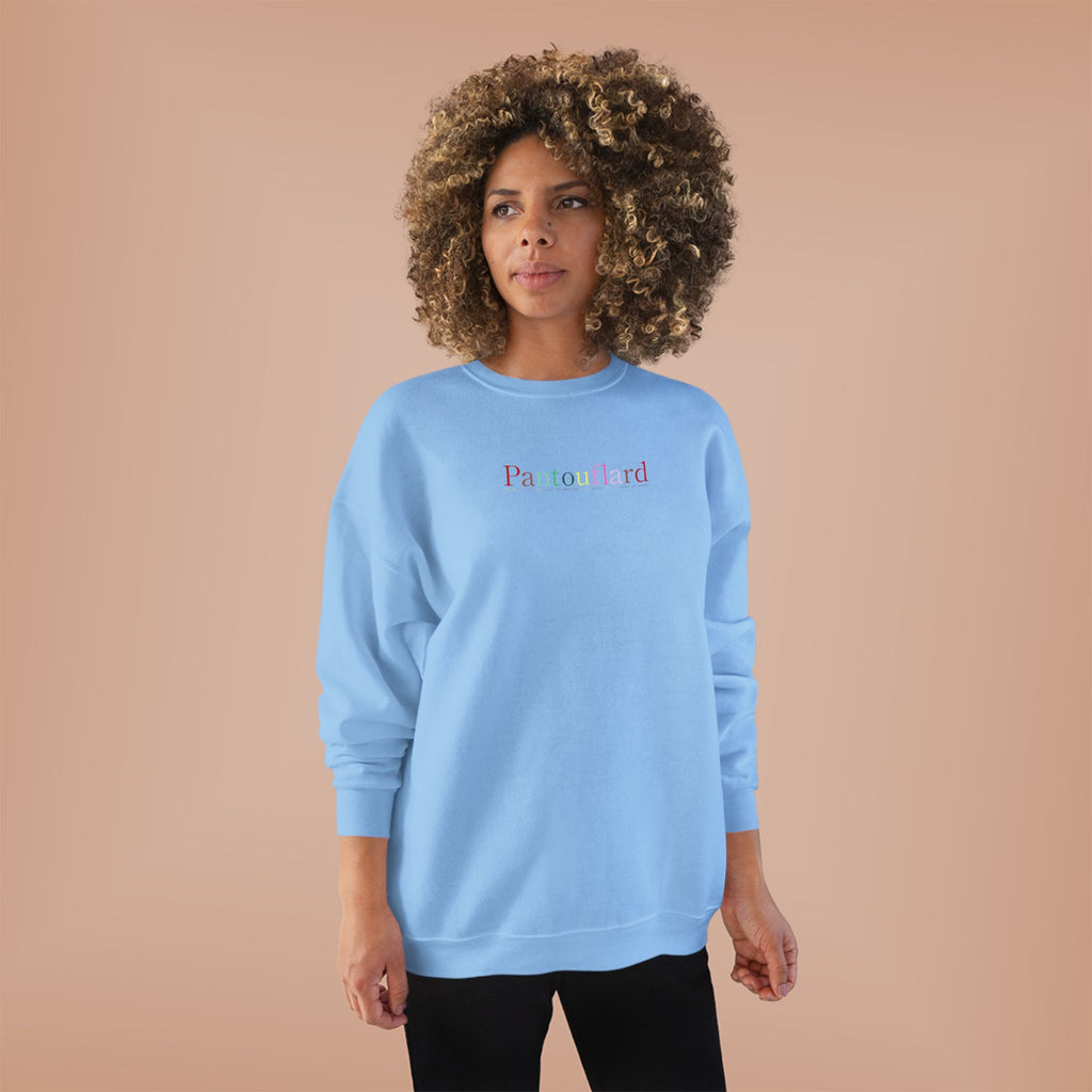 Sustainable Typography Crewneck - Hanes EcoSmart Fleece Sweatshirt