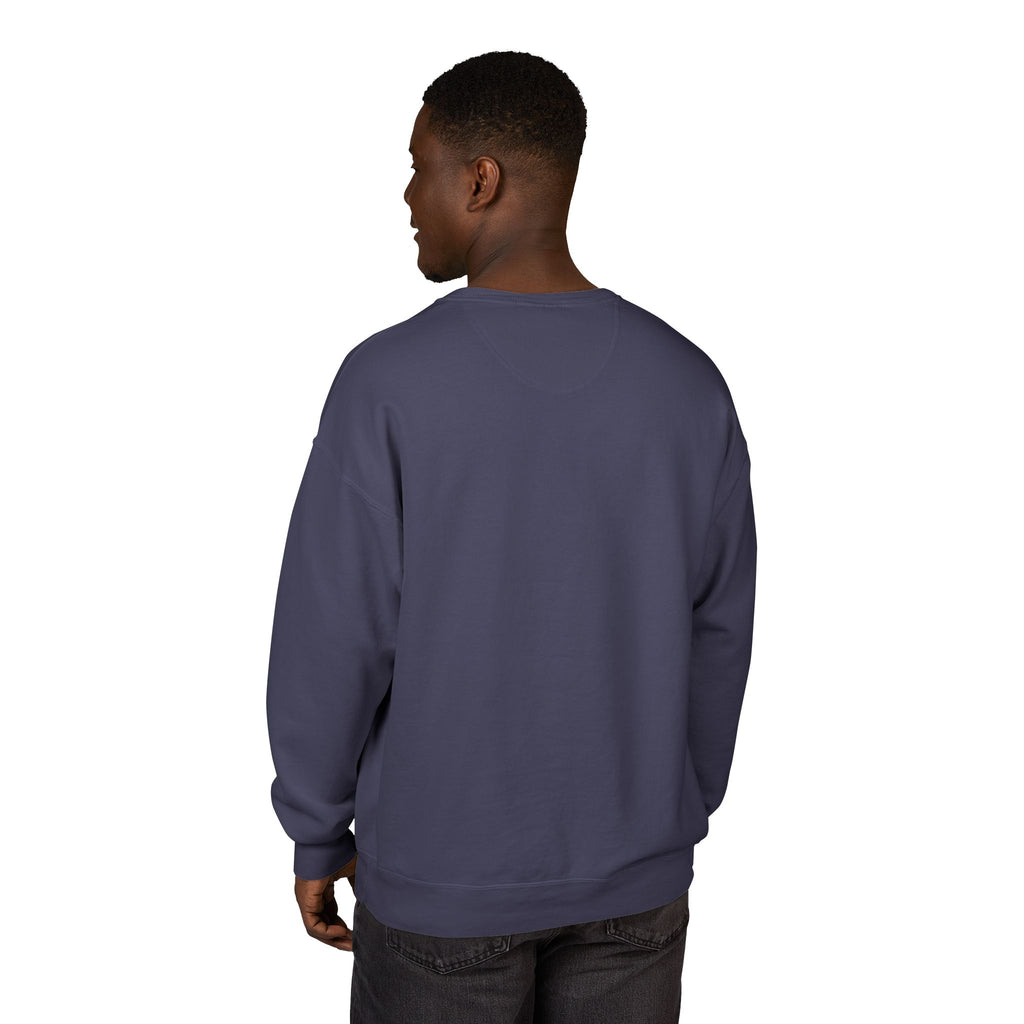 Old Money Equestrian Heritage Crewneck - The Nostalgic Journey I (Dark Academia Garment-Dyed Sweatshirt)