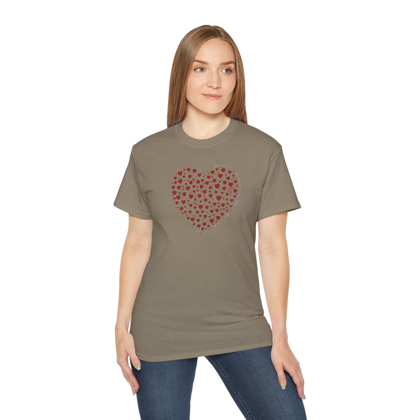 Red Heart Unisex Kurzarm-T-Shirt