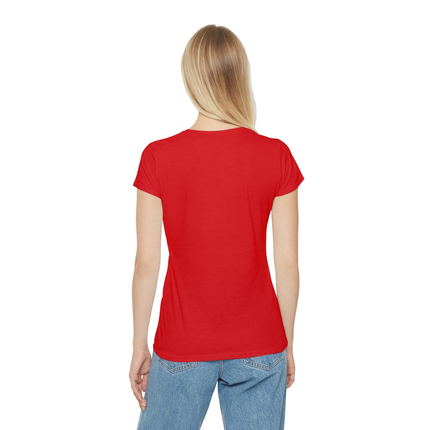 Slim fit Women's T-Shirt (Red Heart)