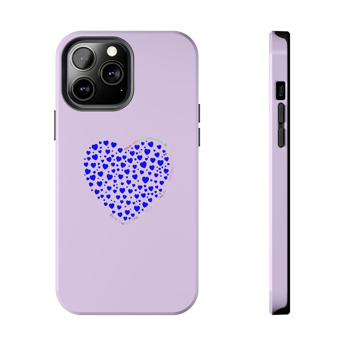 Blue Heart Design Tough iPhone Cases