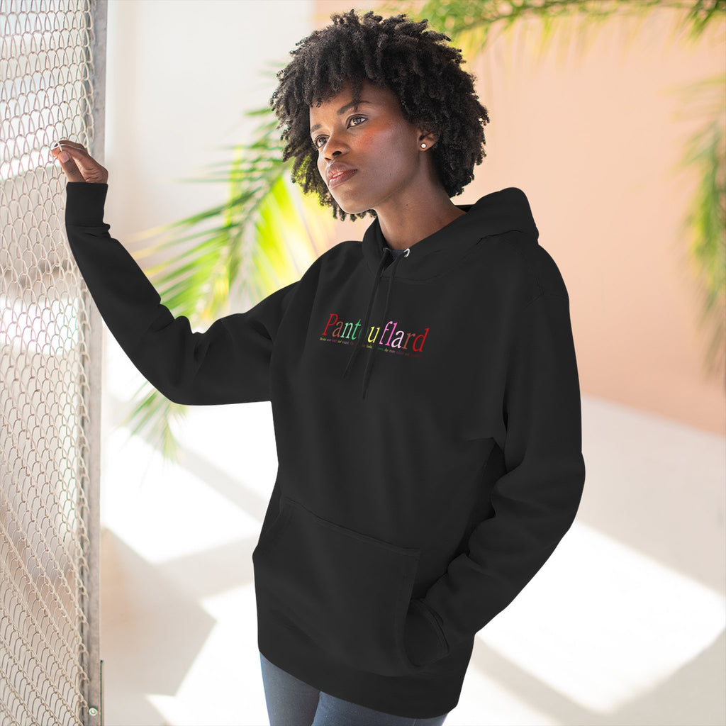 Old Money Aesthetic Premium Hoodie - Pantouflard Colorful Logo (Lane Seven 3-End Fleece)