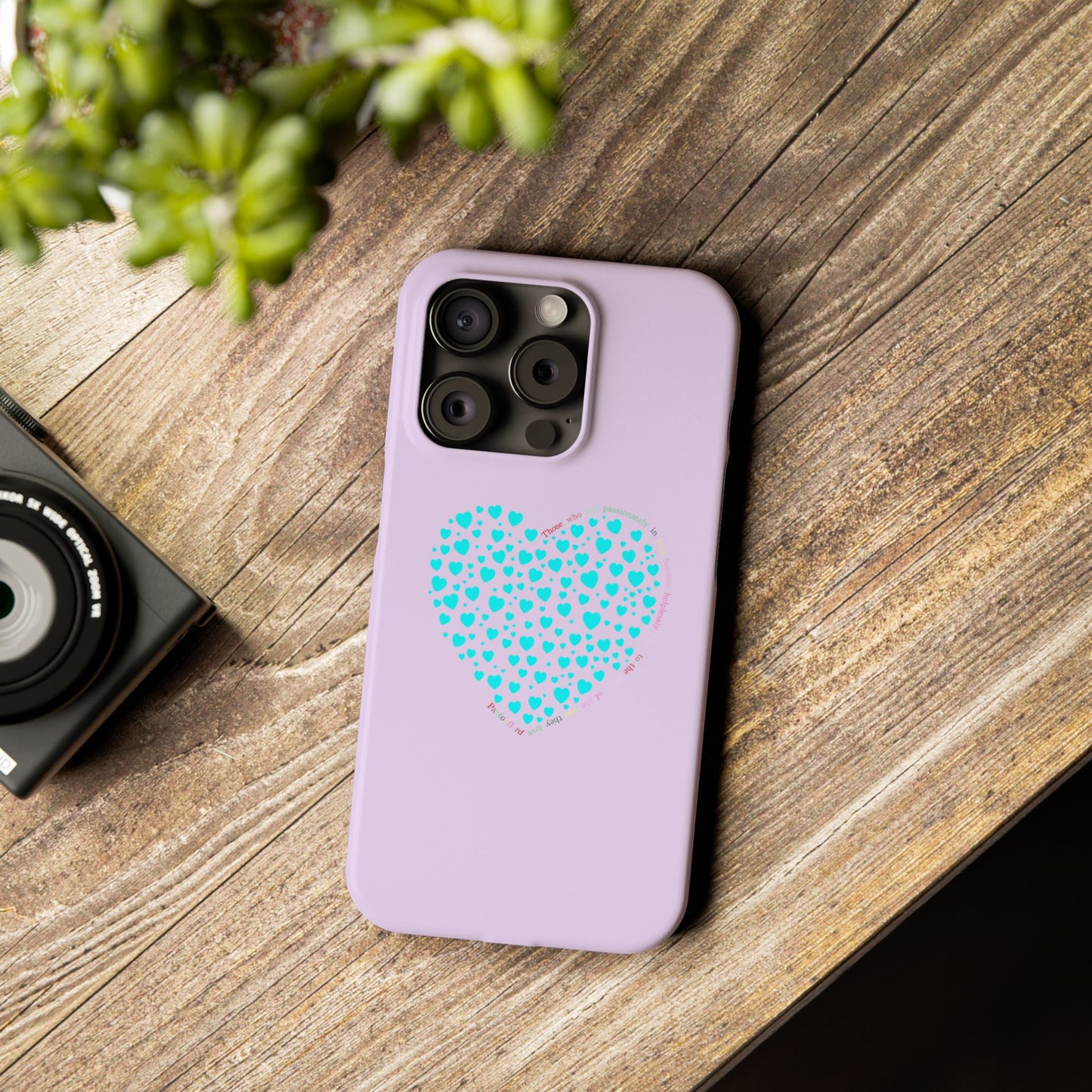 Funda delgada Mint Heart para iPhone