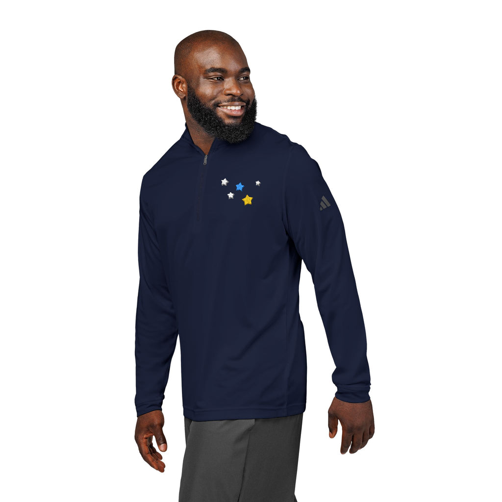 Adidas Cassiopeia Constellation Embroidered Quarter-Zip - W-Shape Performance Pullover