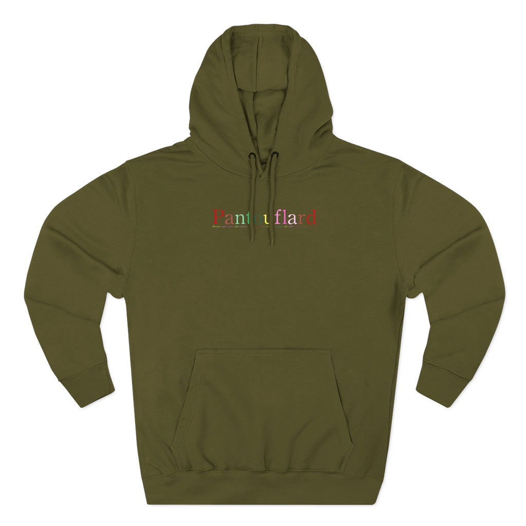 Old Money Aesthetic Premium Hoodie - Pantouflard Colorful Logo (Lane Seven 3-End Fleece)