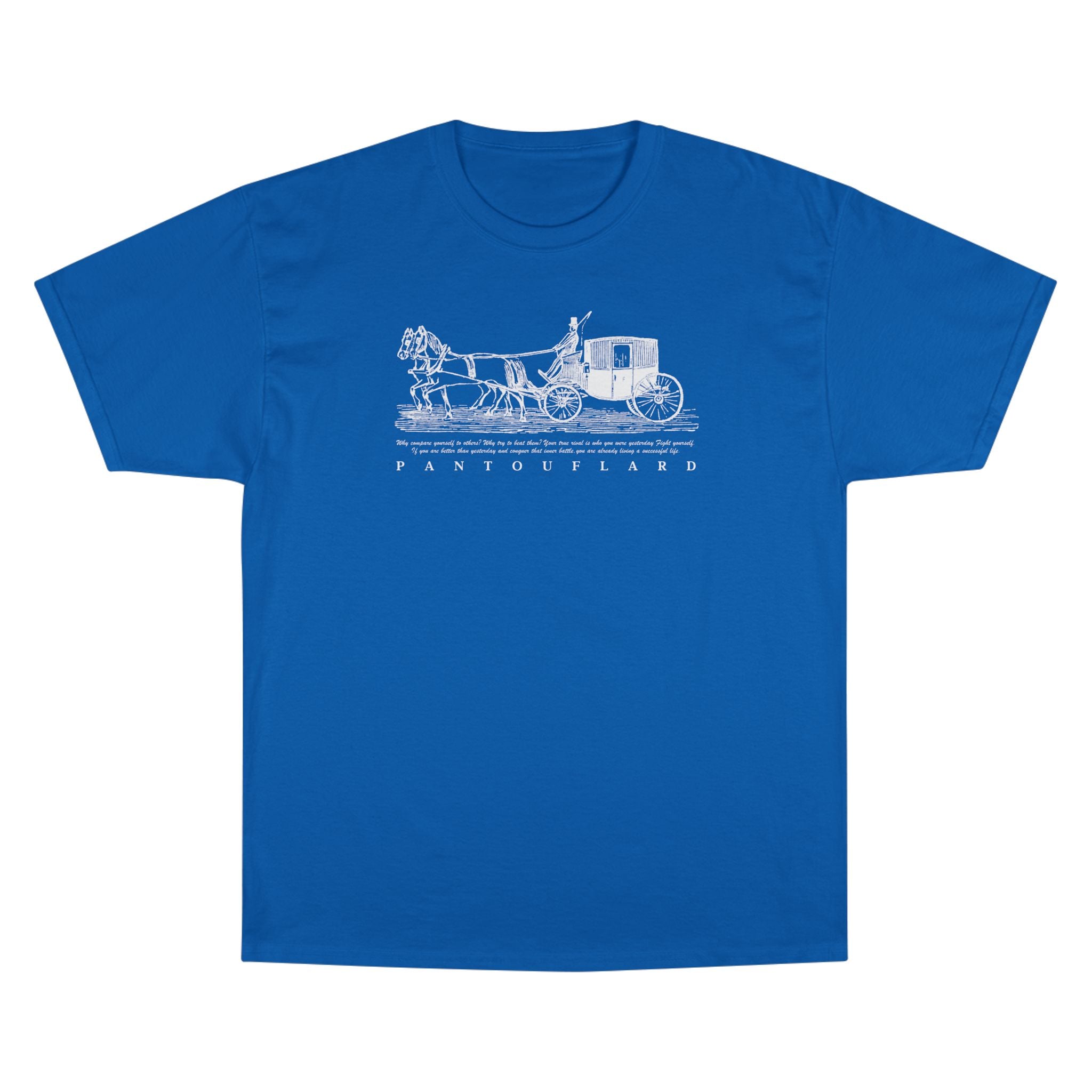 Unisex Charcoal Champion Vintage Carriage 100% Cotton T-Shirt