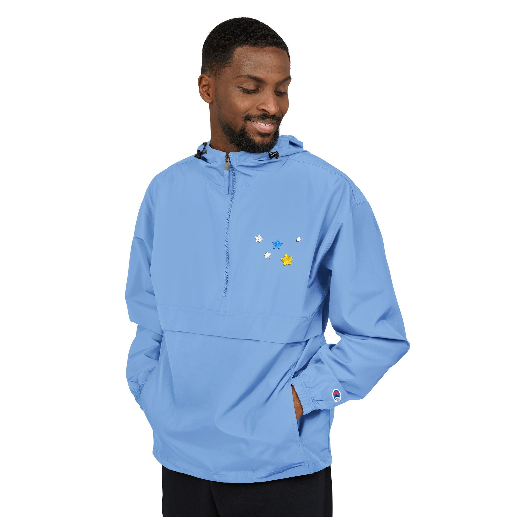 Champion Men's & Women's Cassiopeia Constellation Embroidered Anorak - W-Shape Packable Jacket