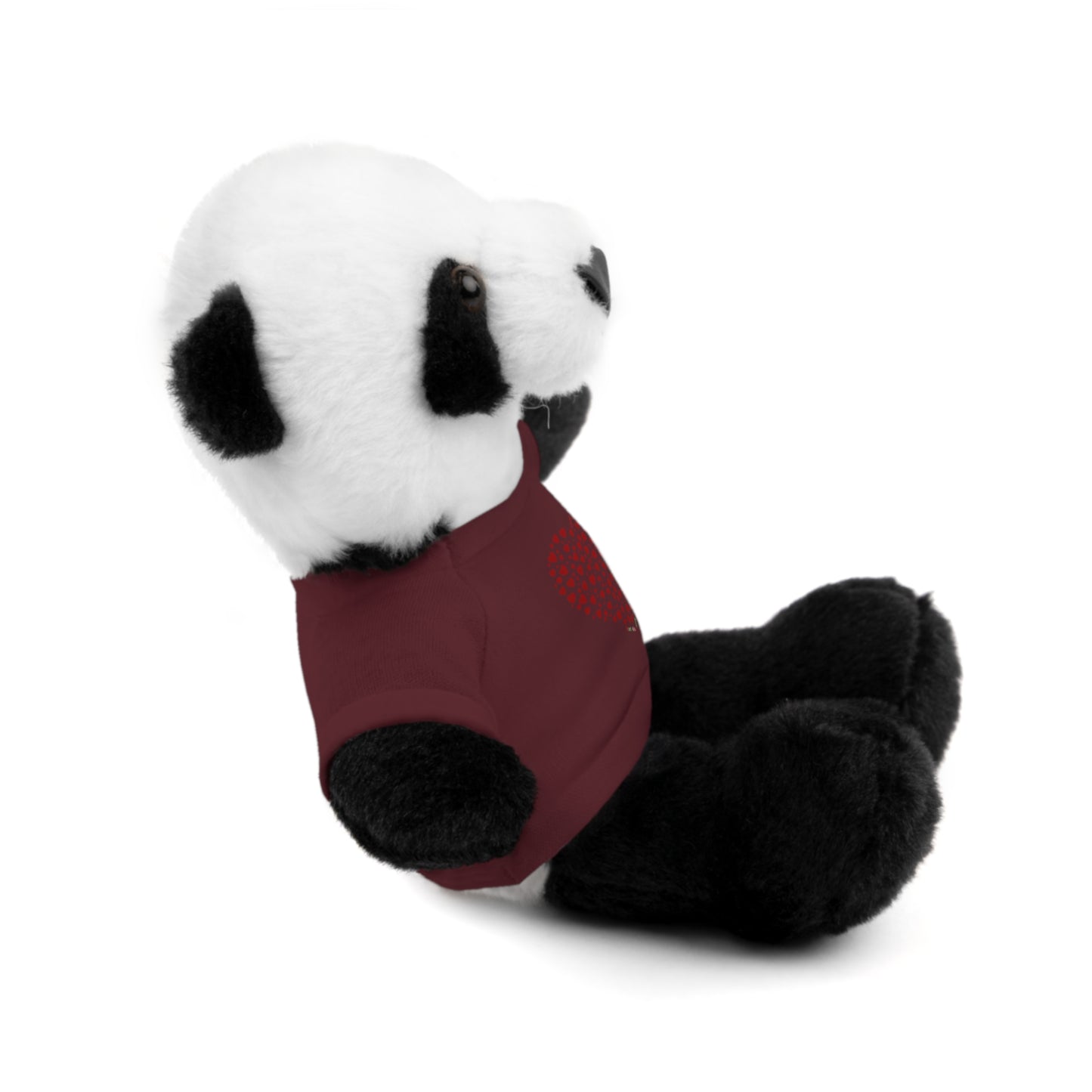 Personalized Stuffed Animal with Red Heart T-Shirt