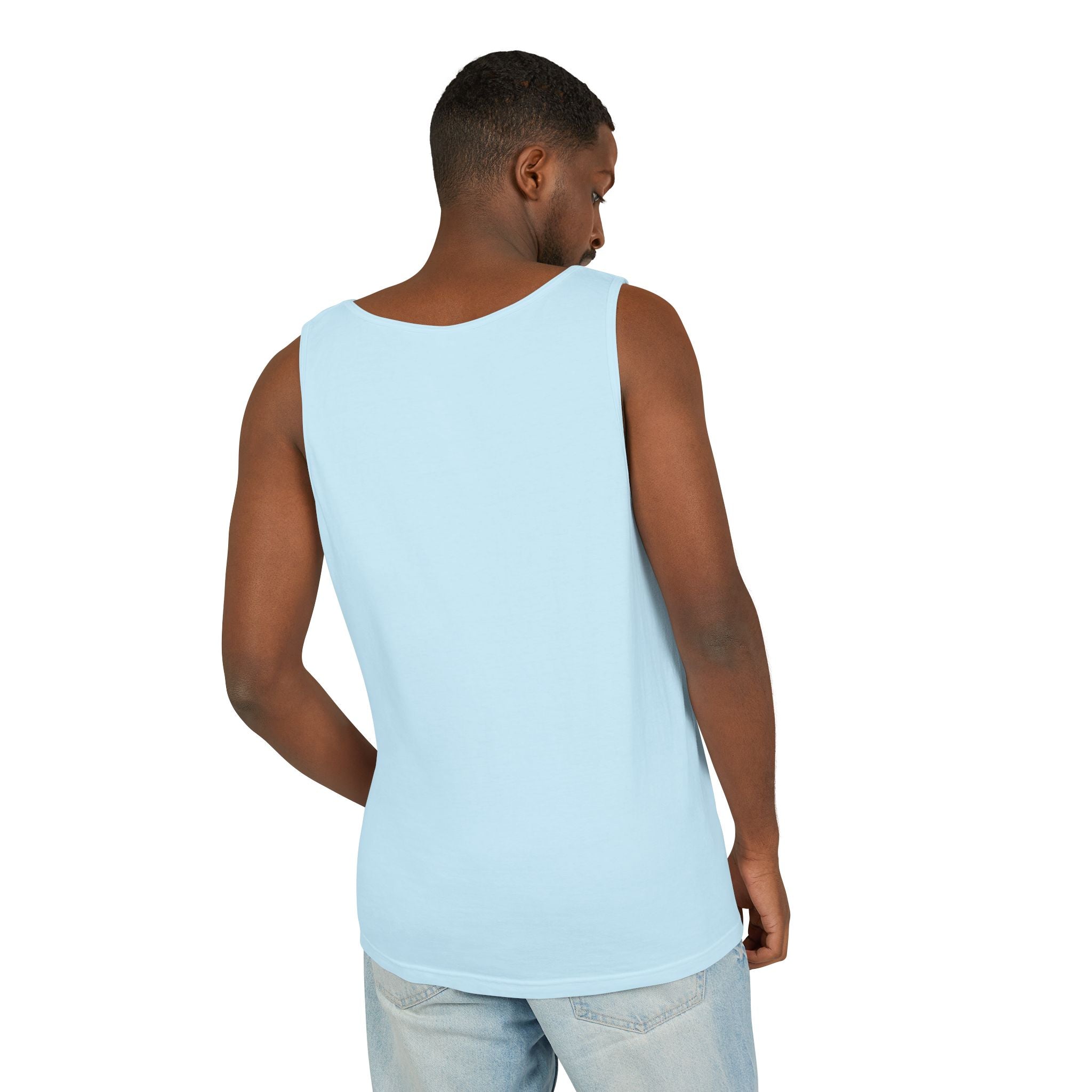 Unisex Brick Red Pantouflard Carriage Cotton Garment-Dyed Tank Top