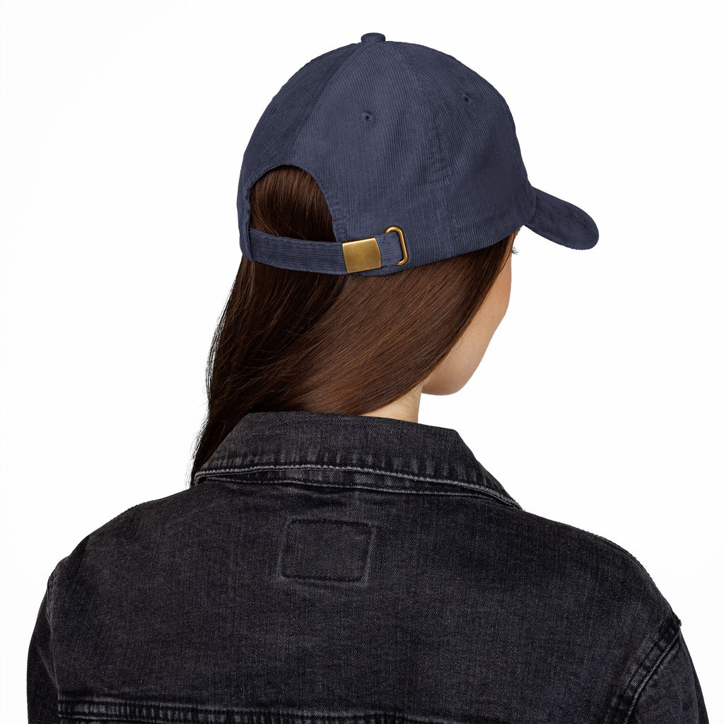 Unisex Cassiopeia Star Embroidered Cotton Corduroy Cap