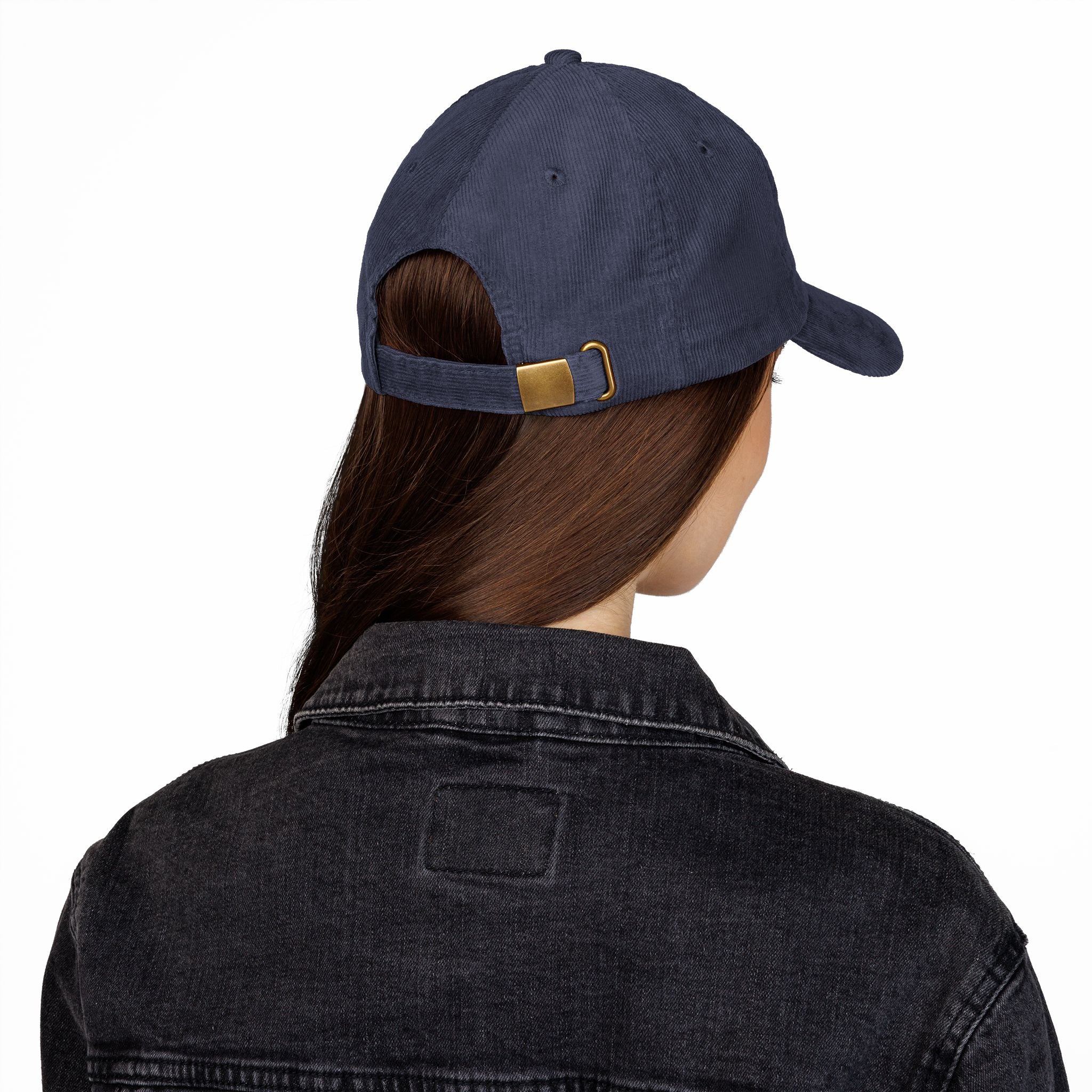 Unisex Cassiopeia Star Embroidered Cotton Corduroy Cap