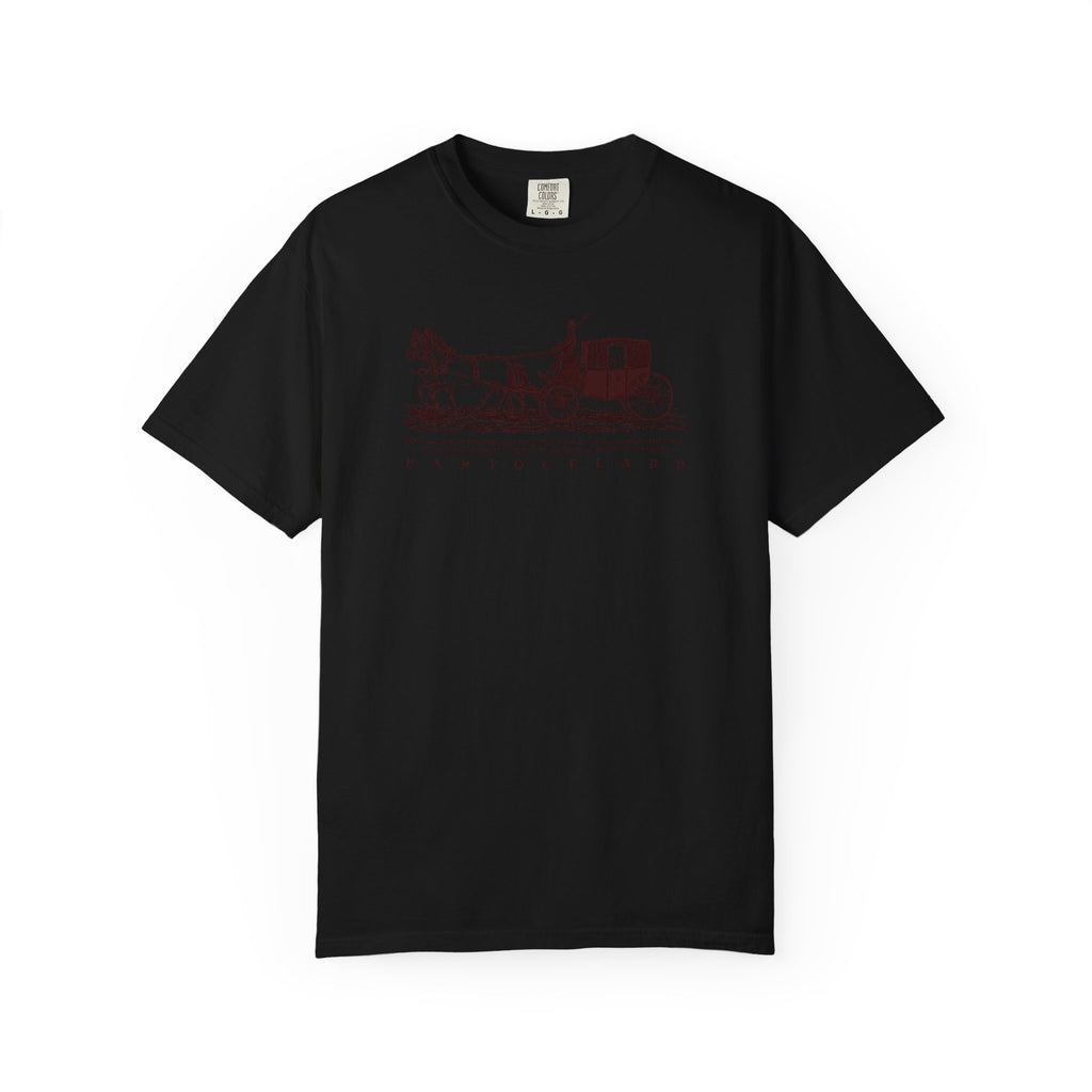 Unisex Burnt Orange Vintage Horse Carriage 100% Cotton T-shirt